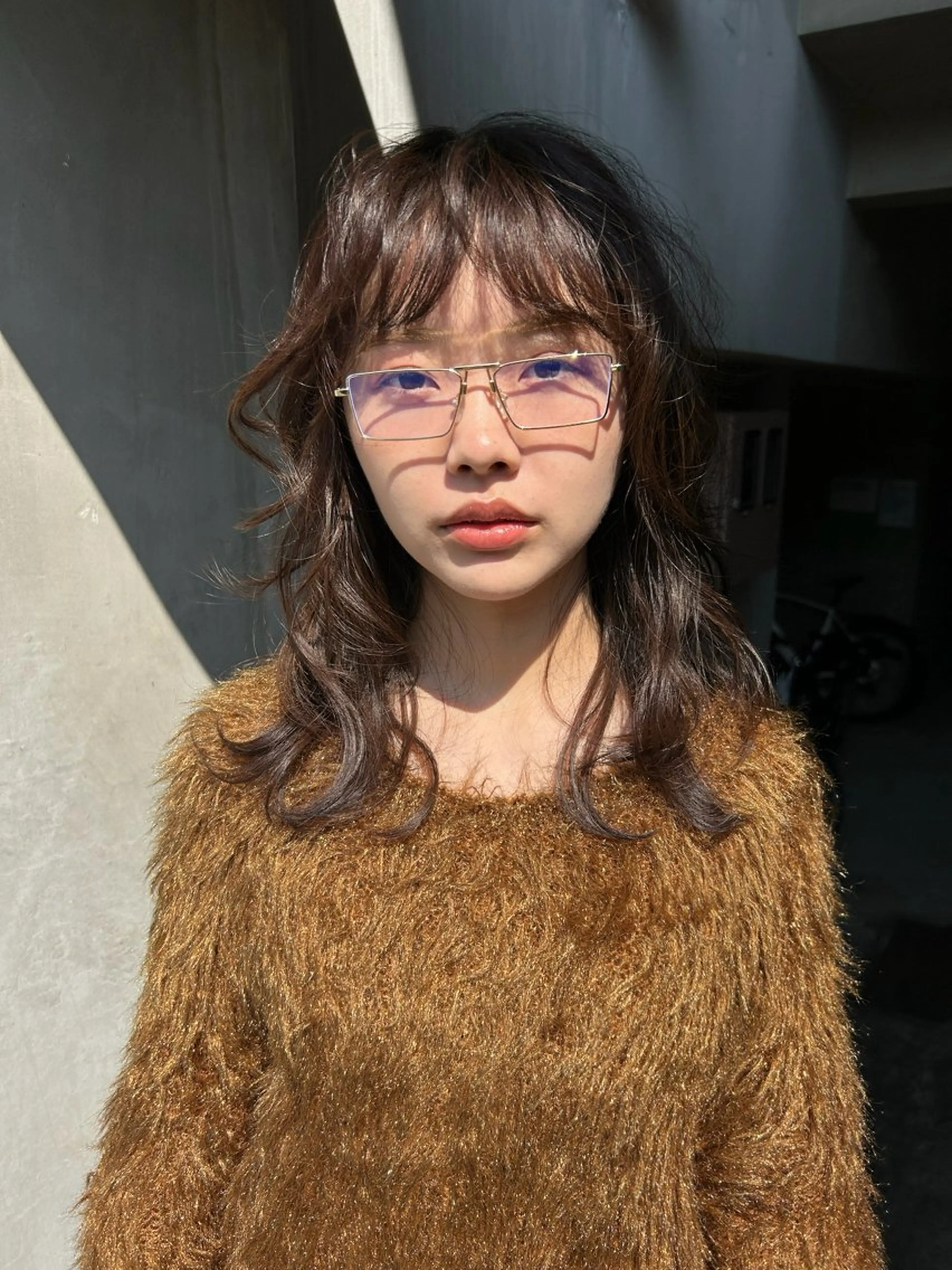 セミロング カット ヘアカラー niina suzukiのヘアスタイル