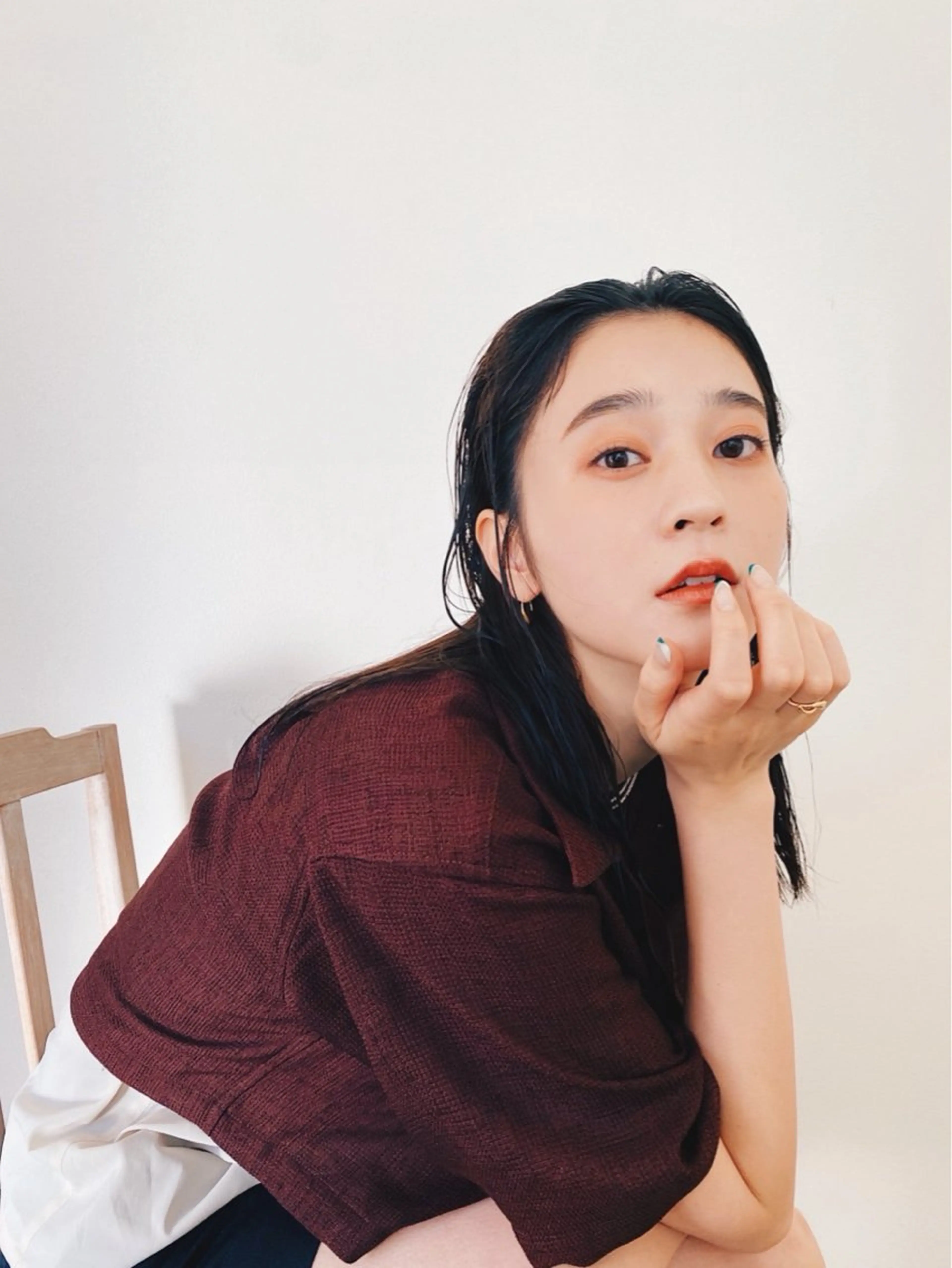 ミディアム カラー パーマ ARCHEsaito モデルレッスンのヘアスタイル