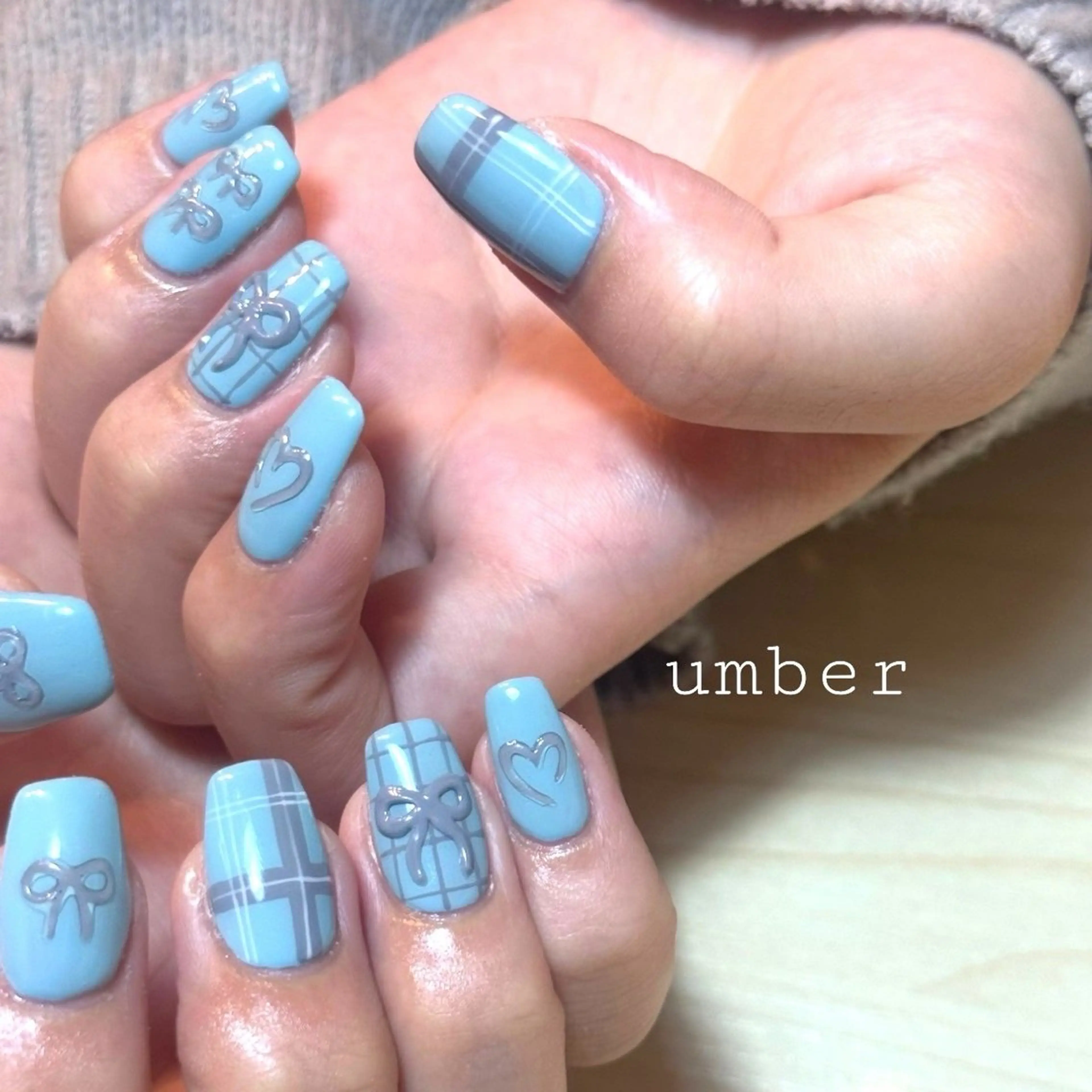 ネイル ハンドネイル umber 三茶1分のネイルデザイン