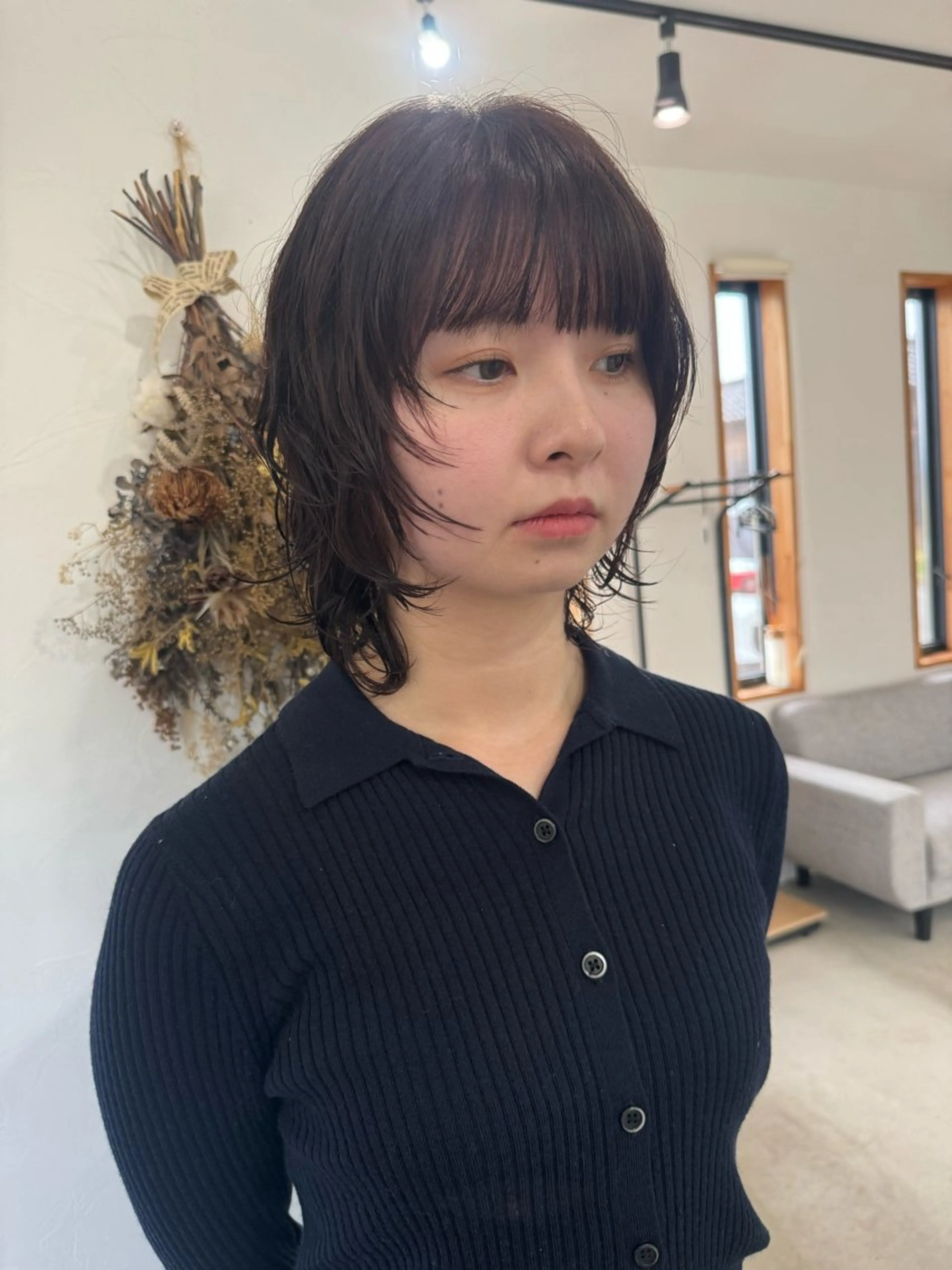 ミディアム 榎本 瑞貴のヘアスタイル