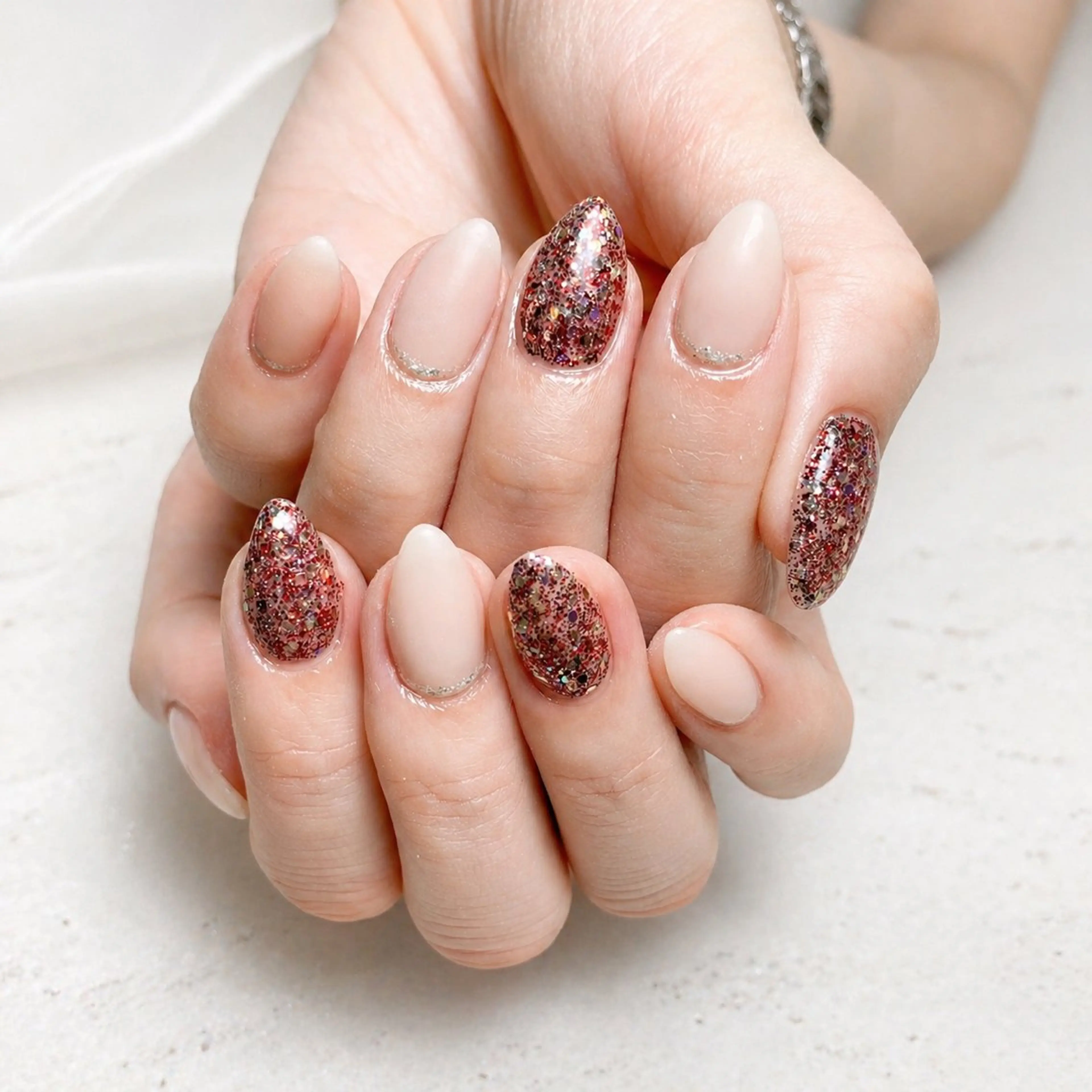 ネイル ラメ(グリッター) マットネイル … SHIORIのネイルデザイン