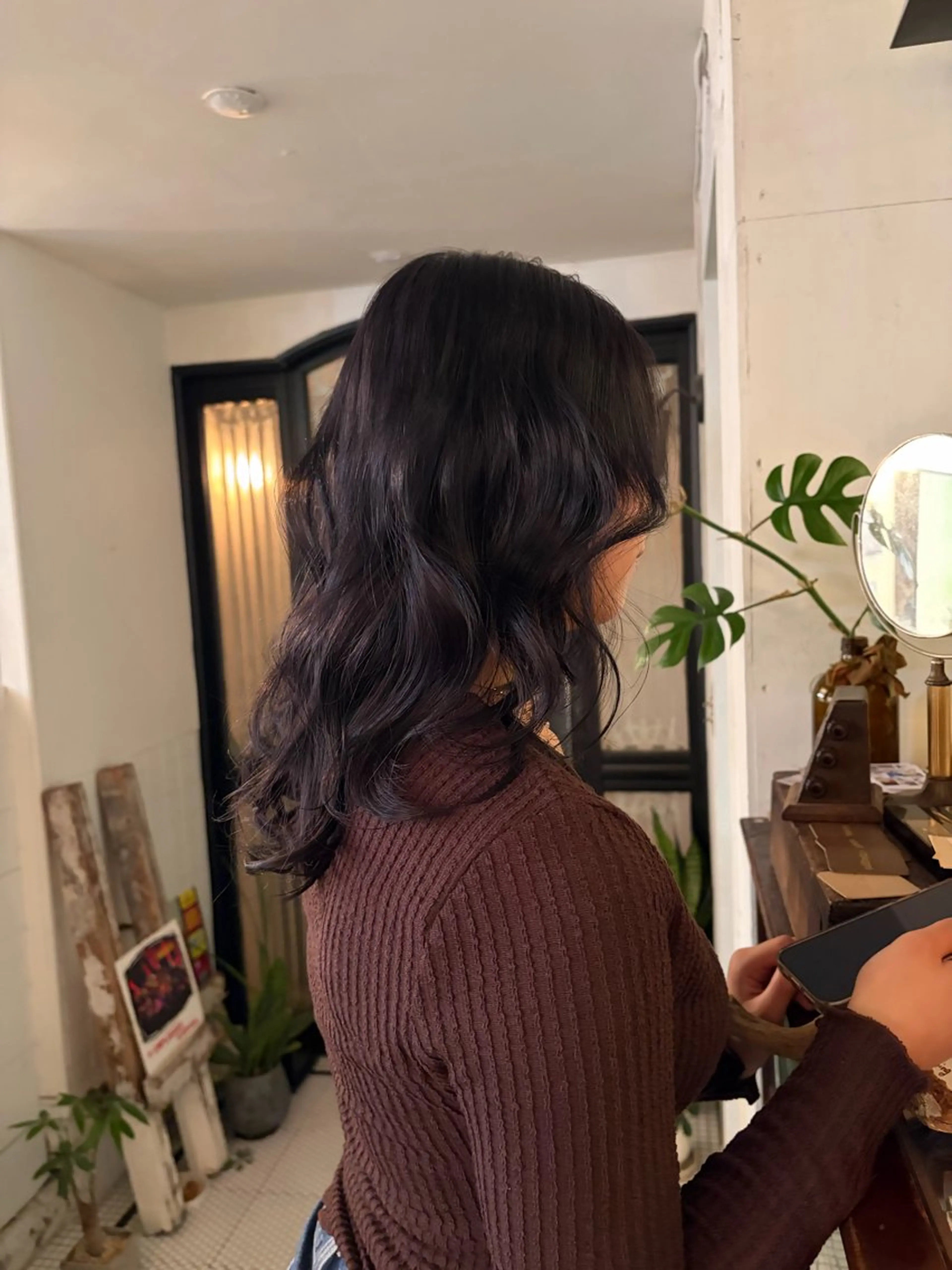 セミロング ヘアカラー ミユウ/ 暖色/ベージュのヘアスタイル