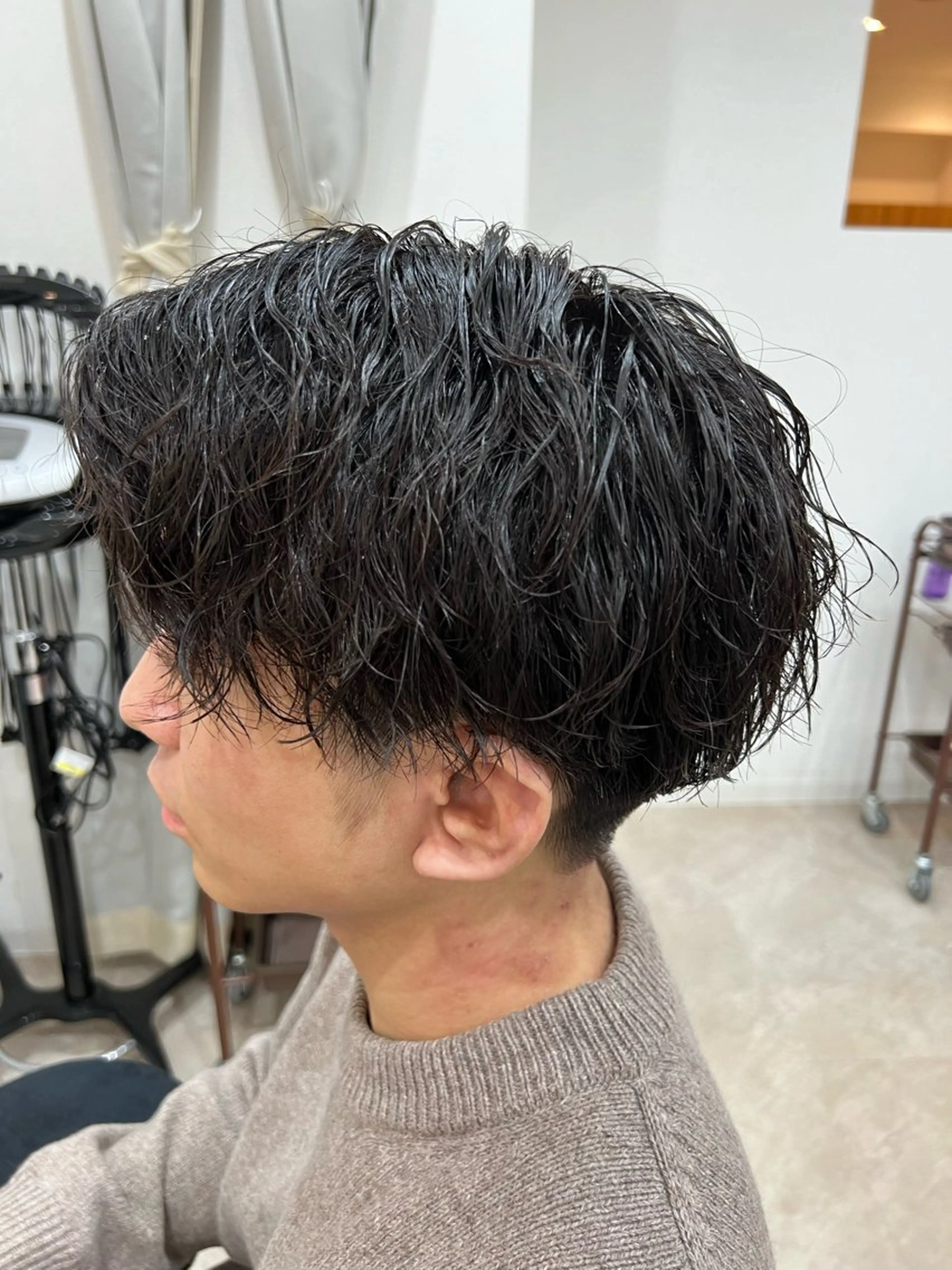 ミディアム パーマ メンズ 髪質改善/縮毛矯正 /メンズパーマ川田のヘアスタイル