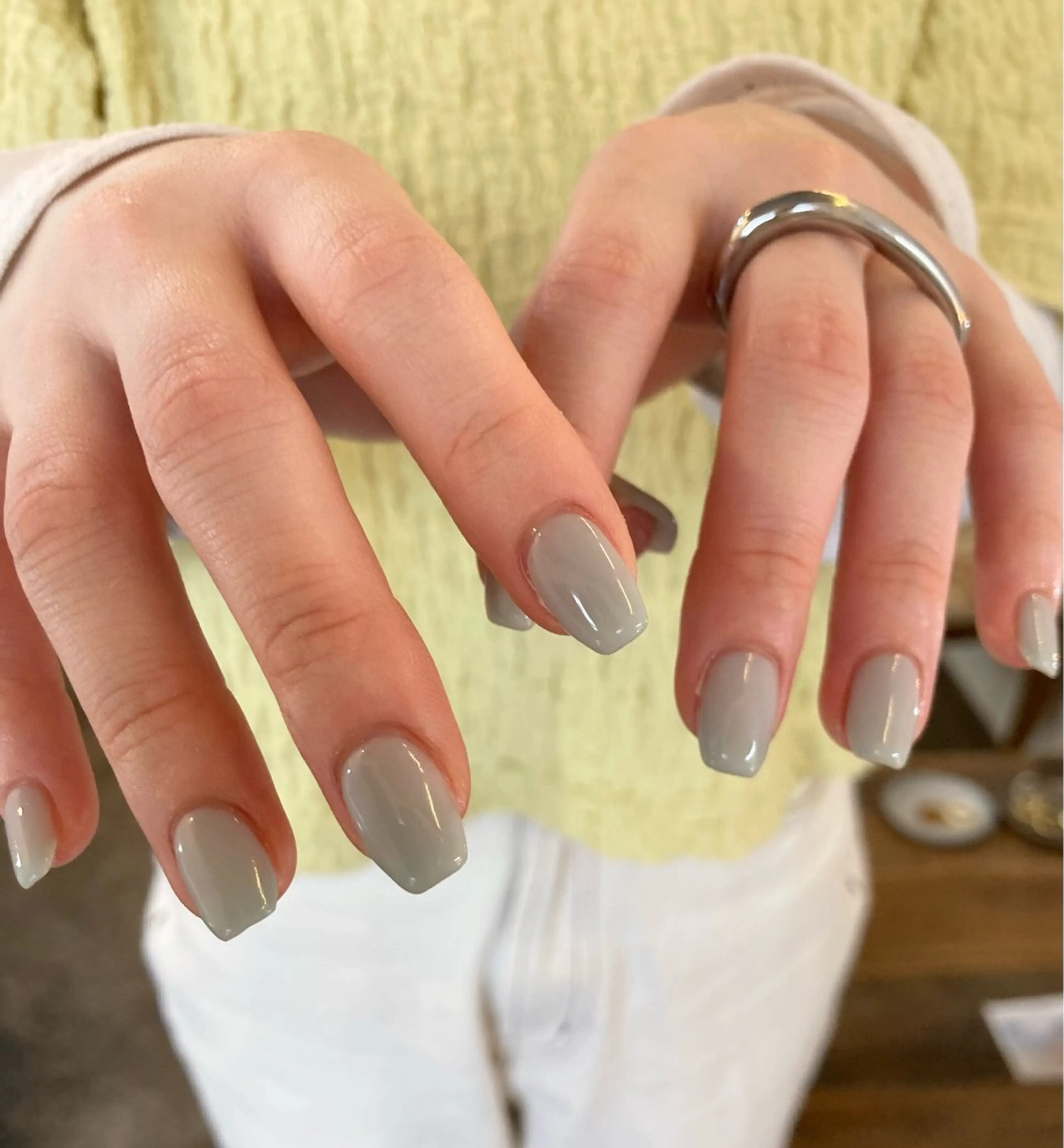 ネイル 水色 ハンドネイル DEEP nail salonのネイルデザイン