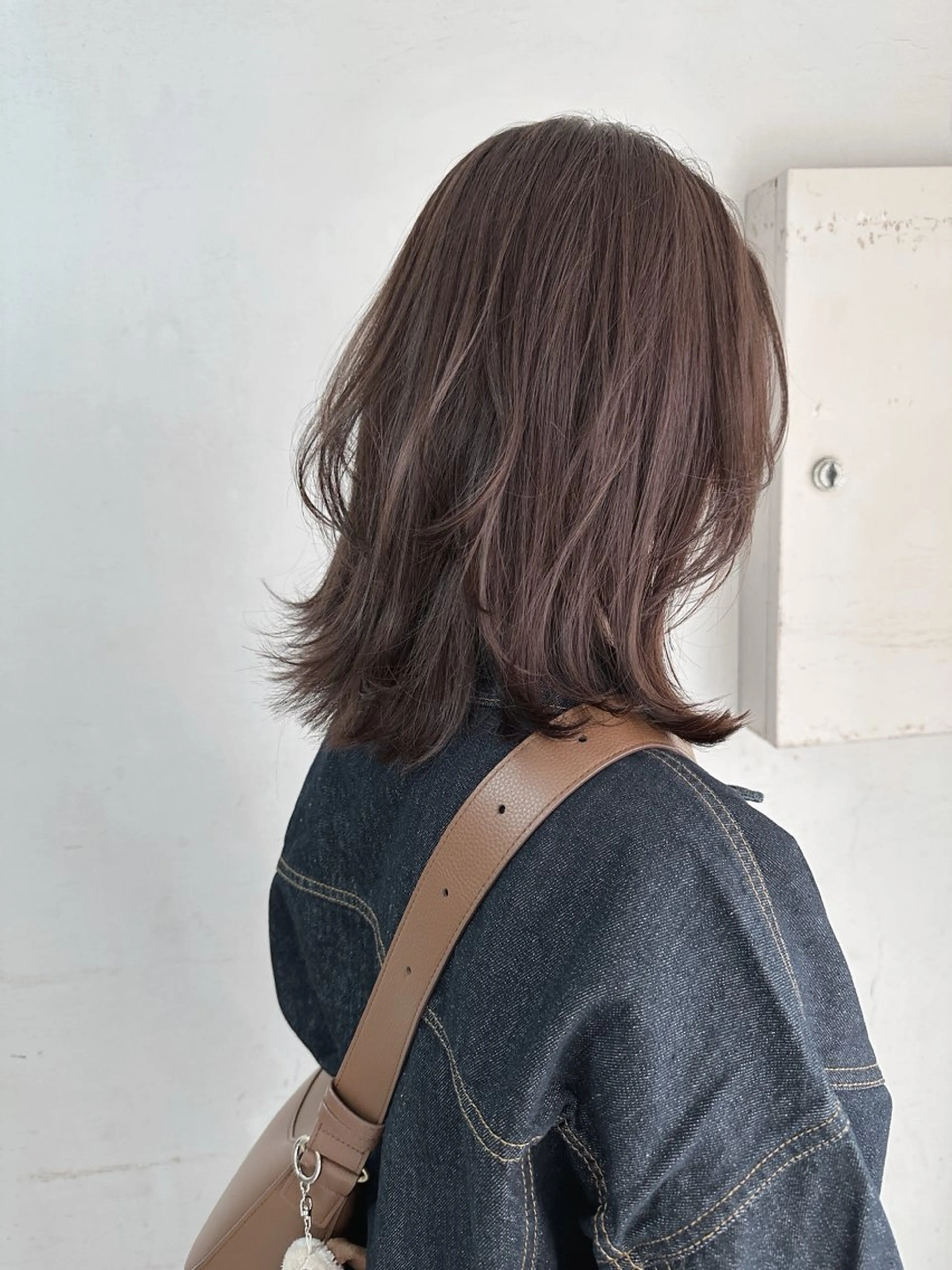 セミロング カラー カット レイヤーカット✂️ 横浜No1♡下鳥翔子のヘアスタイル
