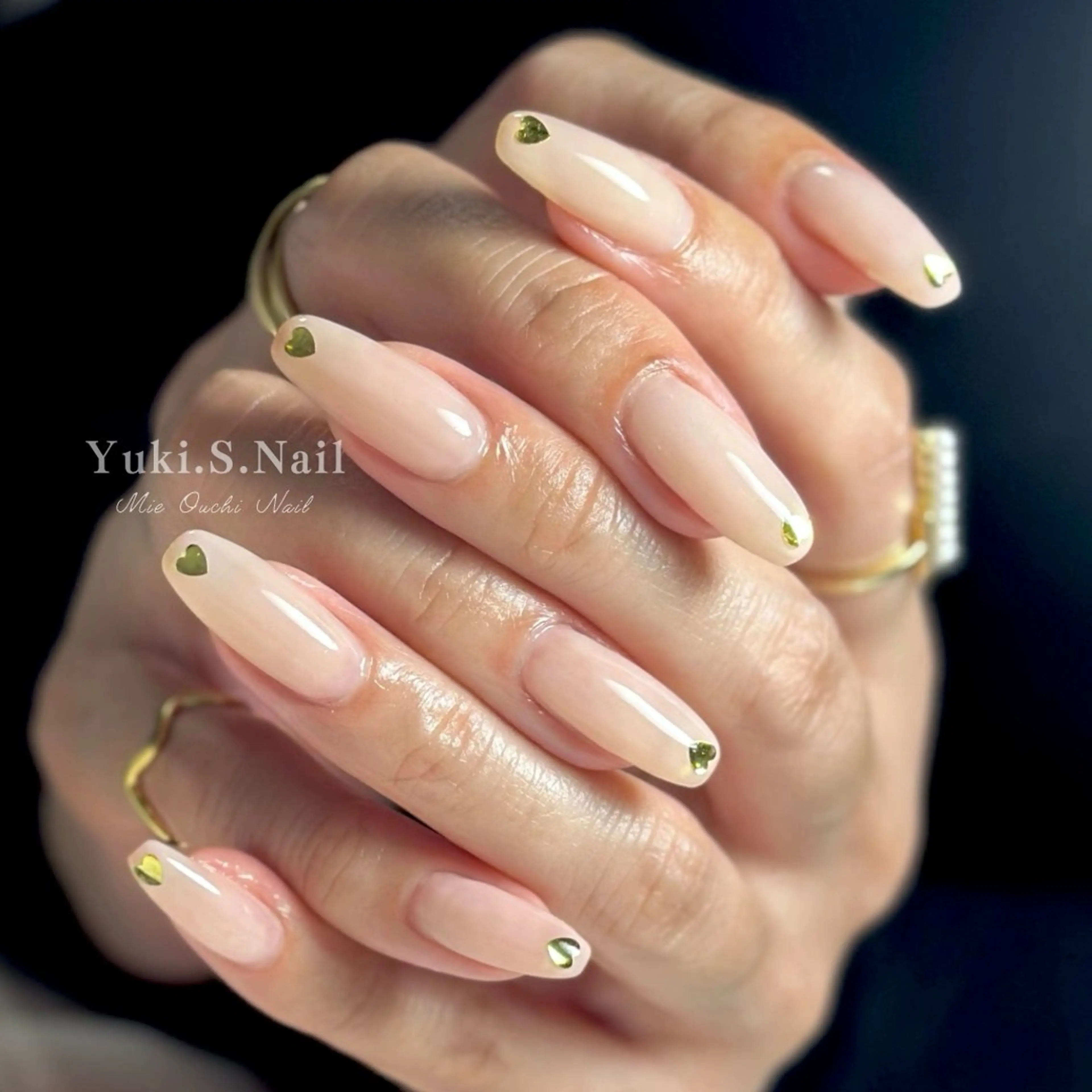 ロング 韓国風ヘア ハンドネイル Yuki S.Nailのネイルデザイン