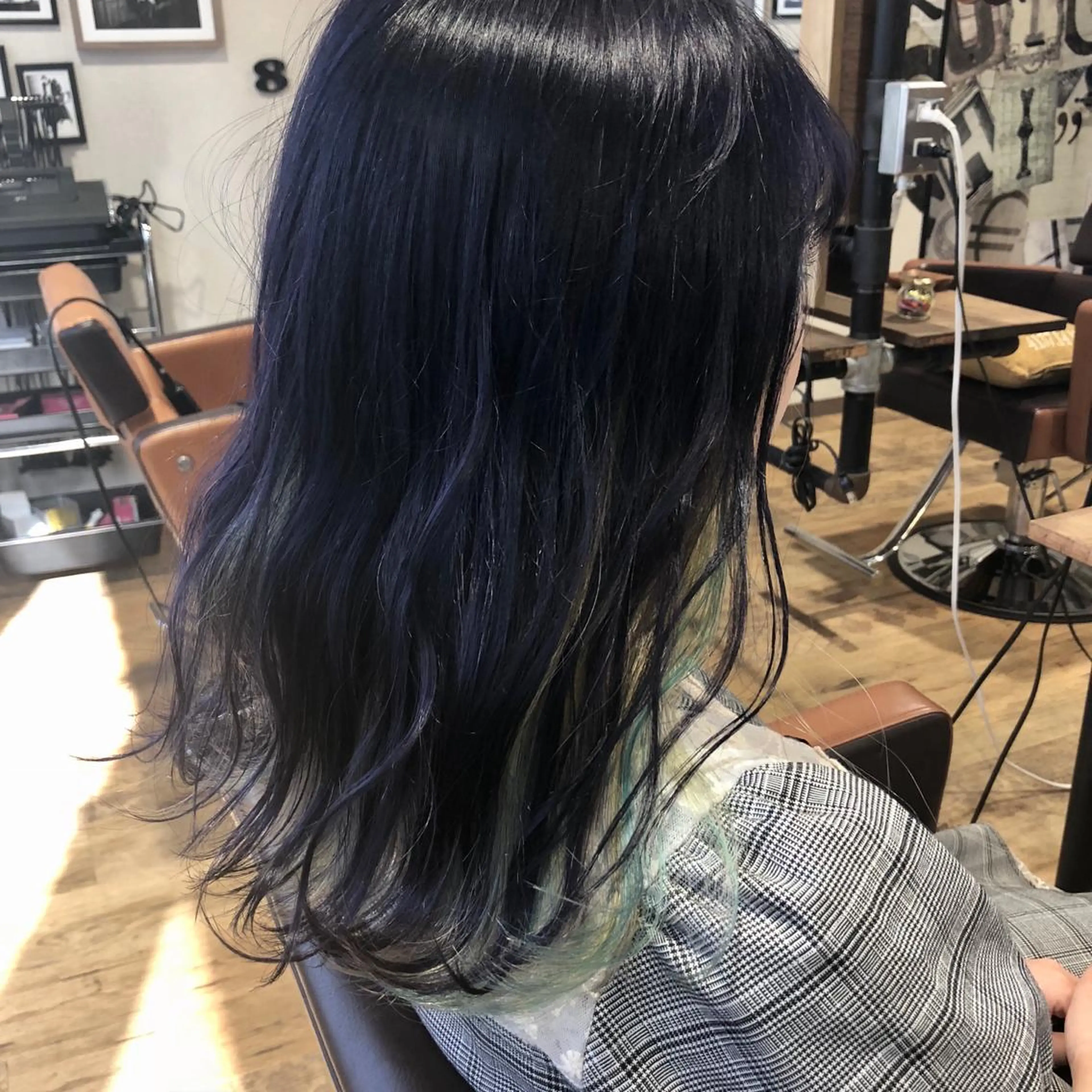 セミロング カラー パーマ ヘアアレンジ メンズ ヘアカラー 【髪質改善】関根 拓斗のヘアスタイル