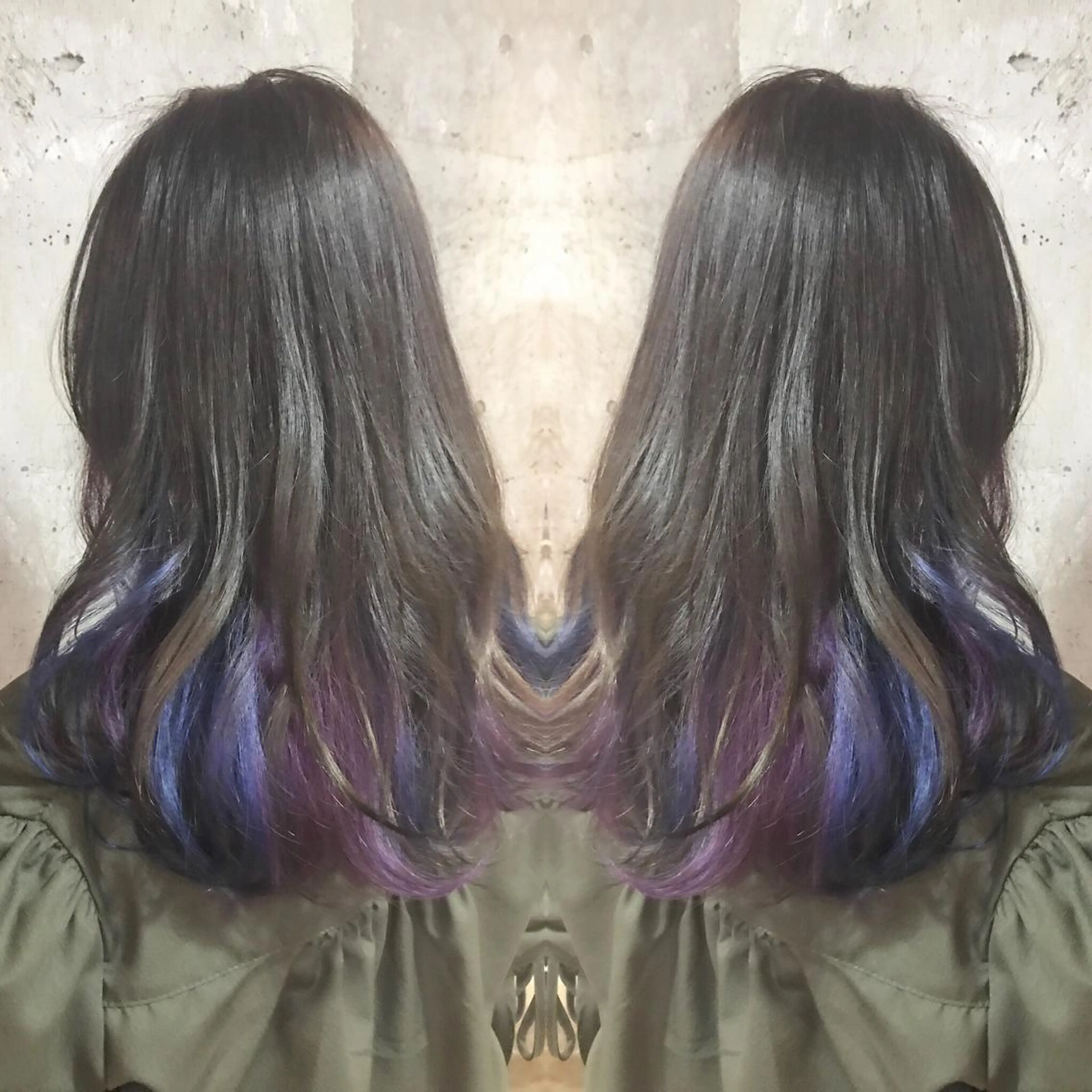 ミディアム カラー パーマ ヘアアレンジ メンズ キッズ ネイル マツエク・マツパ 大理石ネイル(マーブル) サロンドミルク 原宿のヘアスタイル