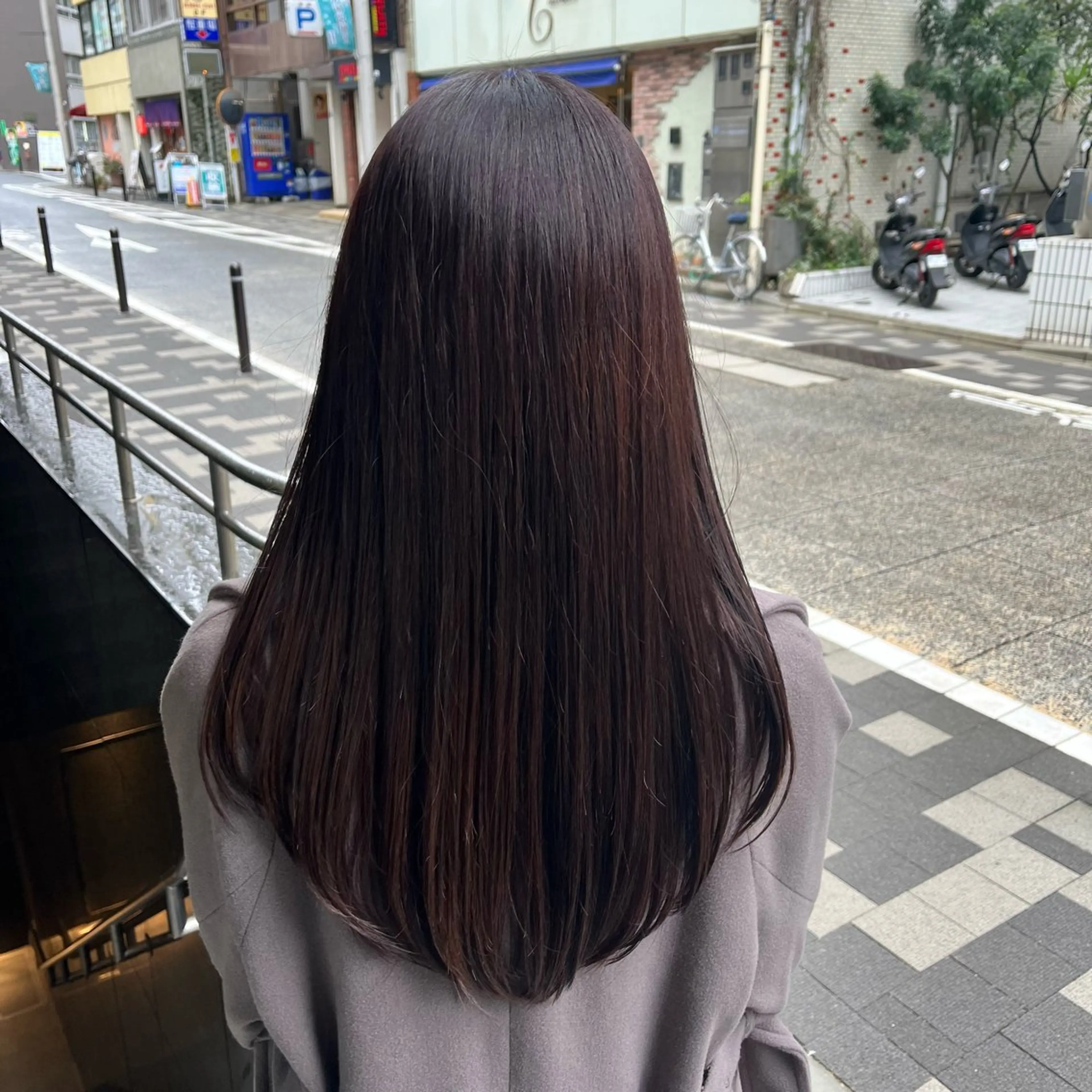 カラー カット ヘアカラー トリートメント 髪質改善/レイヤー× 縮毛矯正🤍maiのヘアスタイル