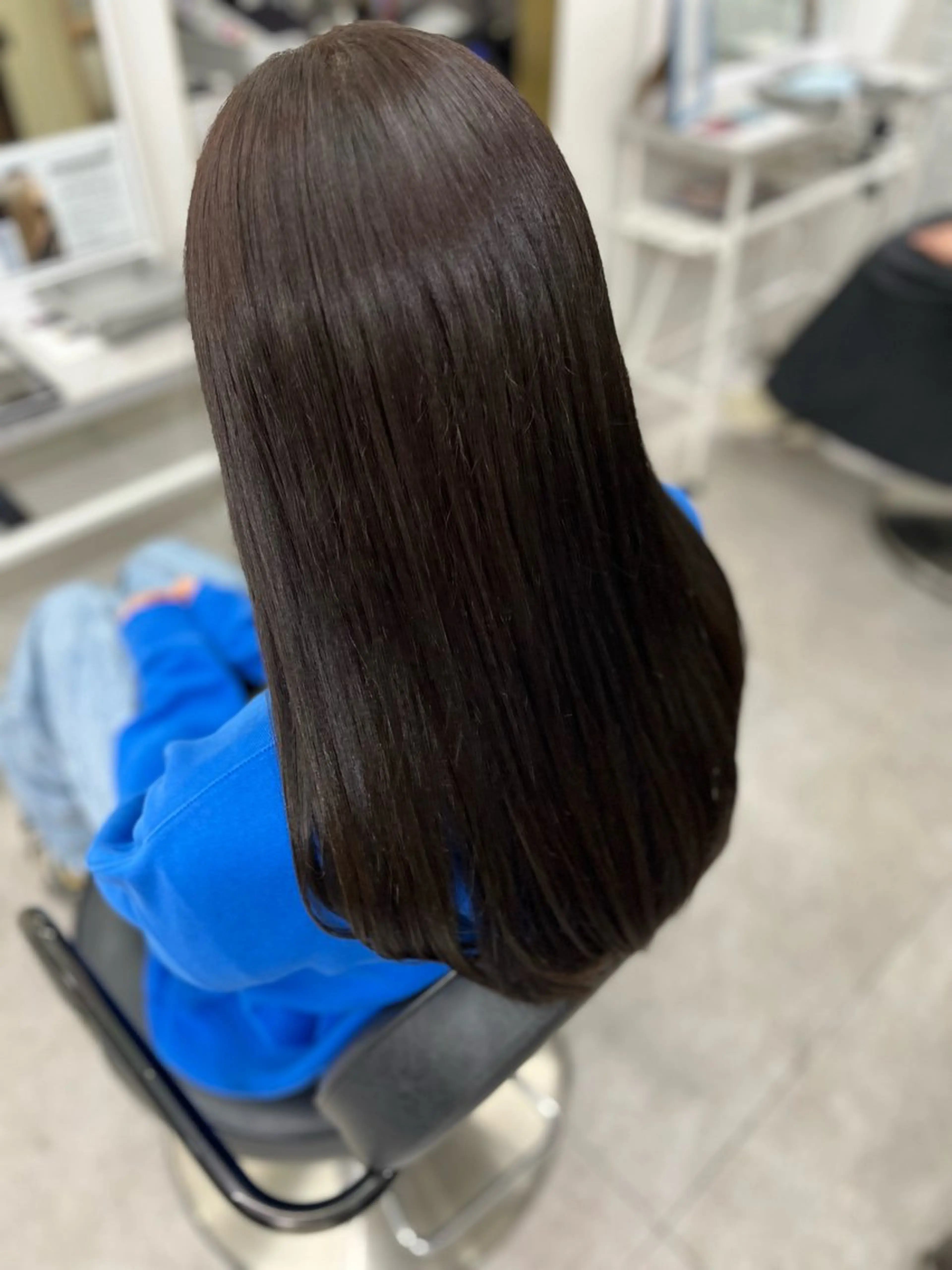 セミロング カラー ブラウンカラー ダークブラウン カット ヘアカラー トリートメント 🫧ぷる艶カラー🫧 Yuubi🦩のヘアスタイル