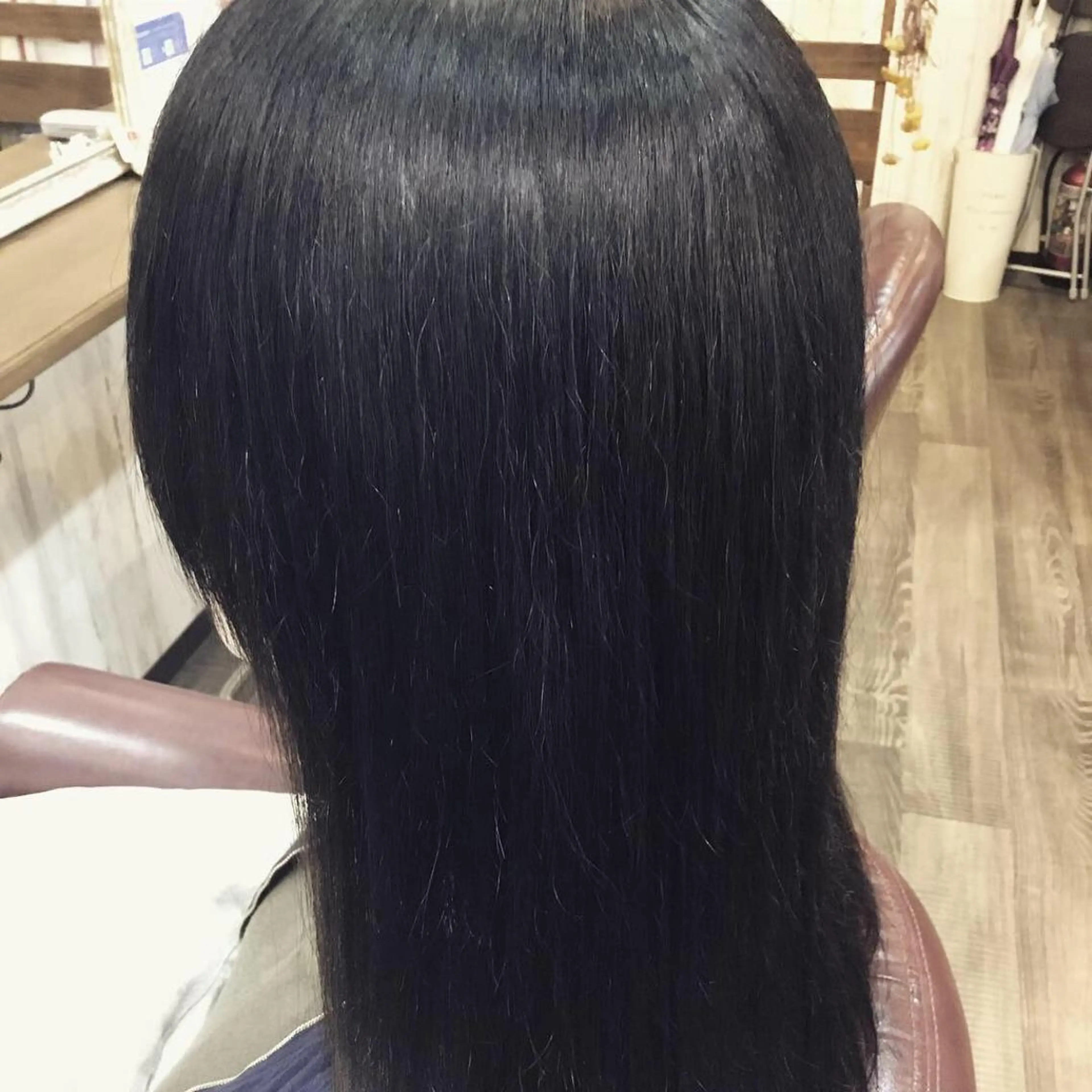 セミロング カラー パーマ 金崎 新吾のヘアスタイル