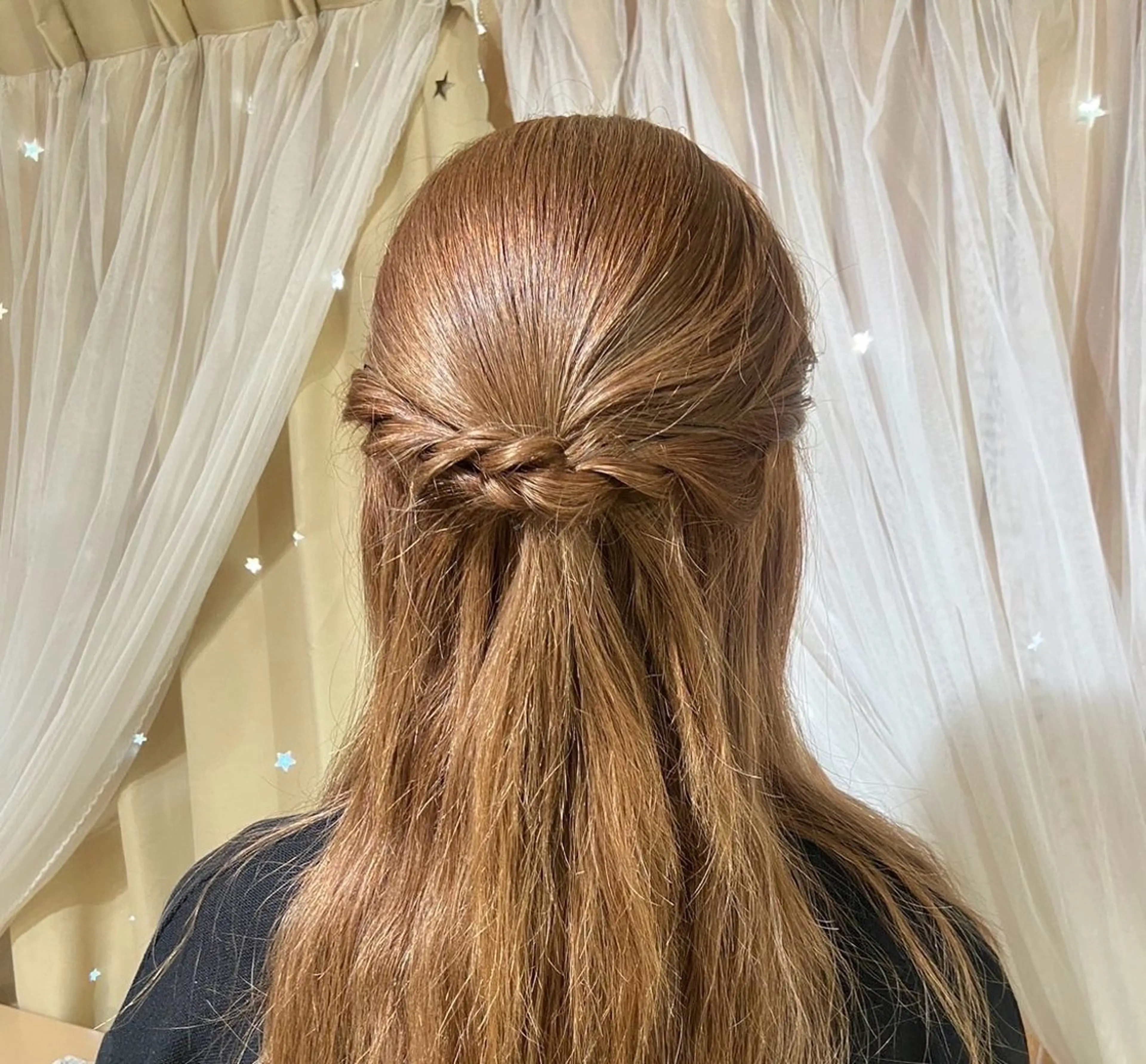 ヘアアレンジ ハーフアップ aya hair 水上のヘアスタイル