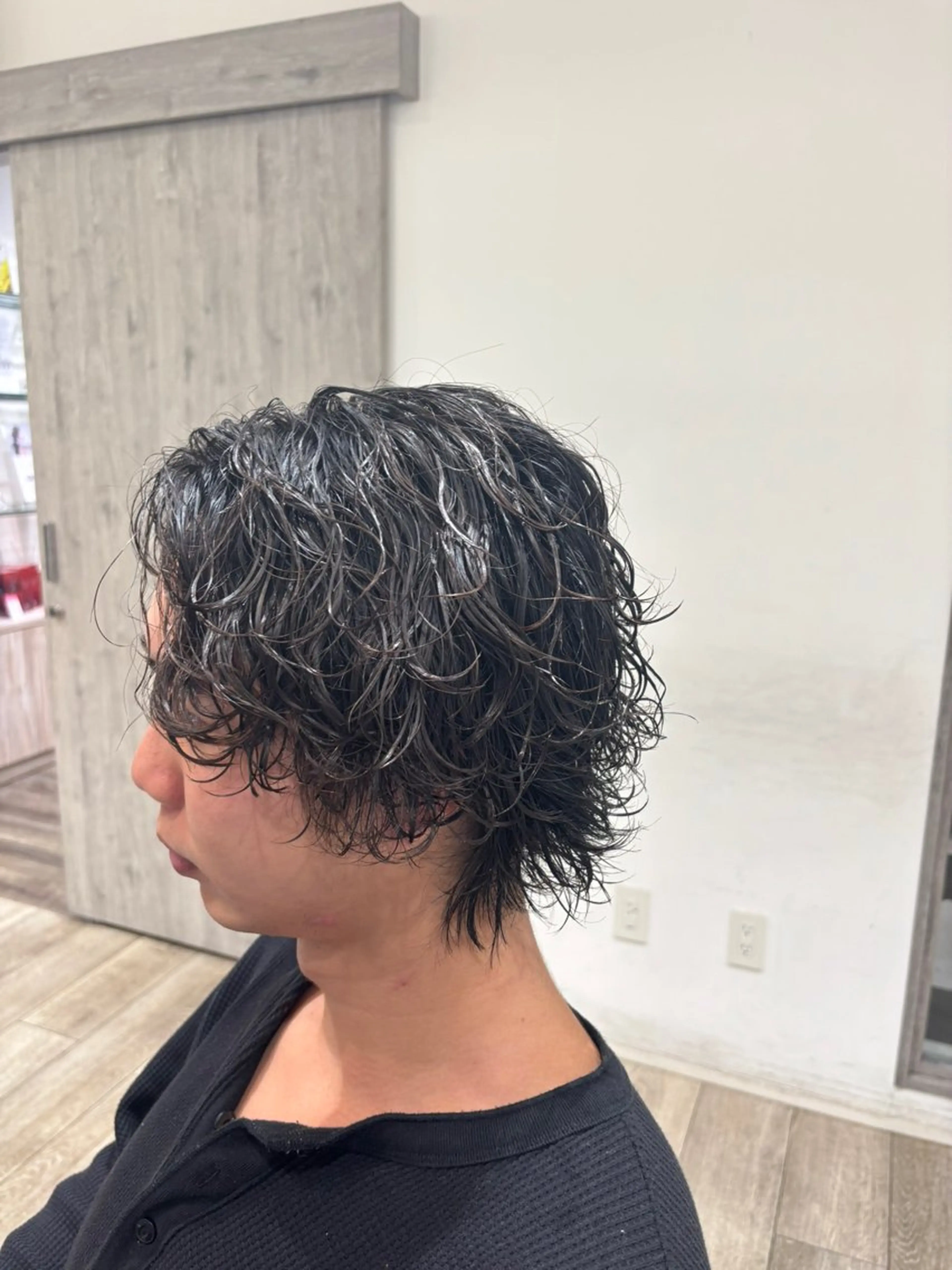 ミディアム ミディアムパーマ カット パーマ air-yokohama所属・青木 翔海のヘアスタイル