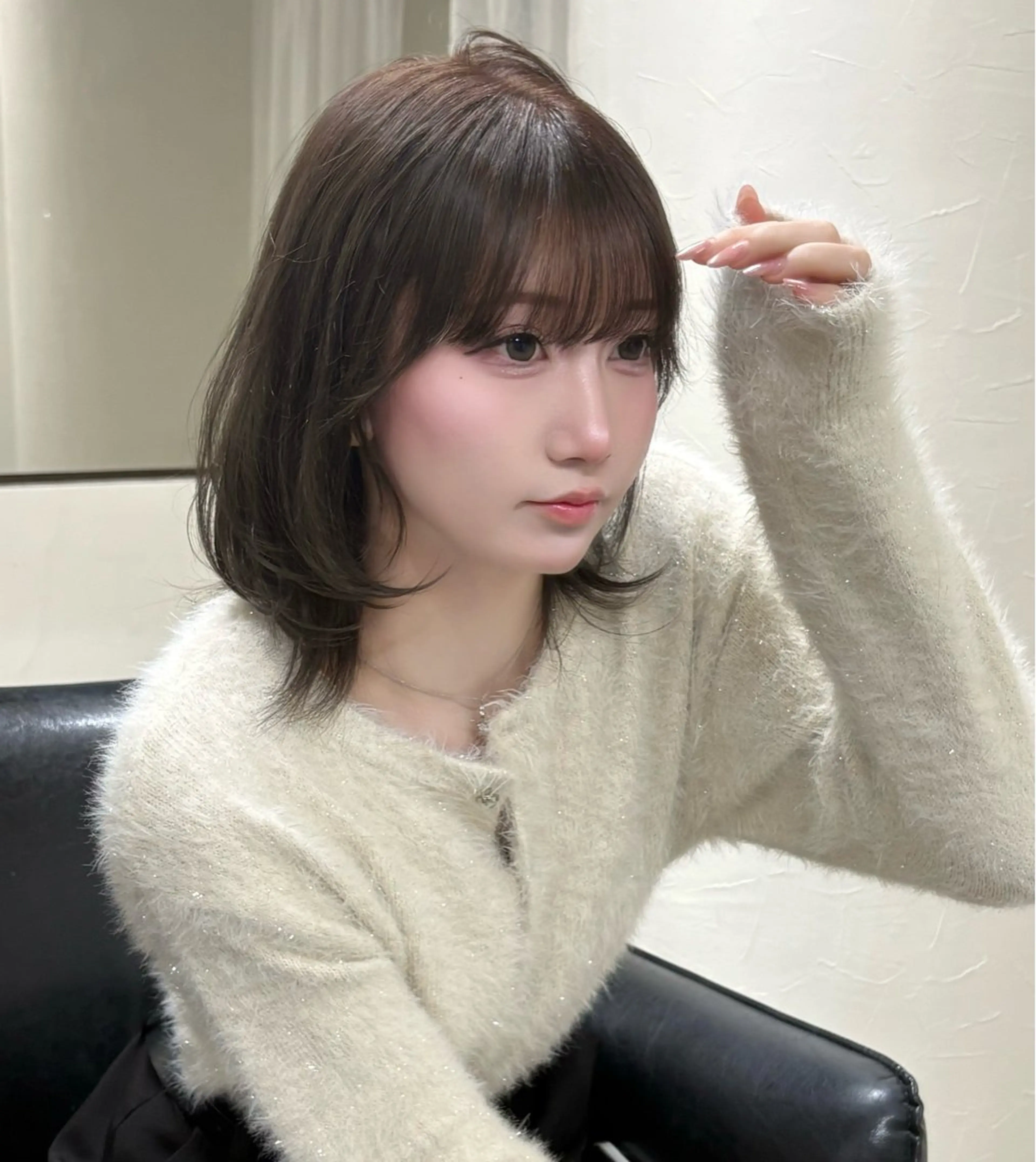 ミディアム り せのヘアスタイル