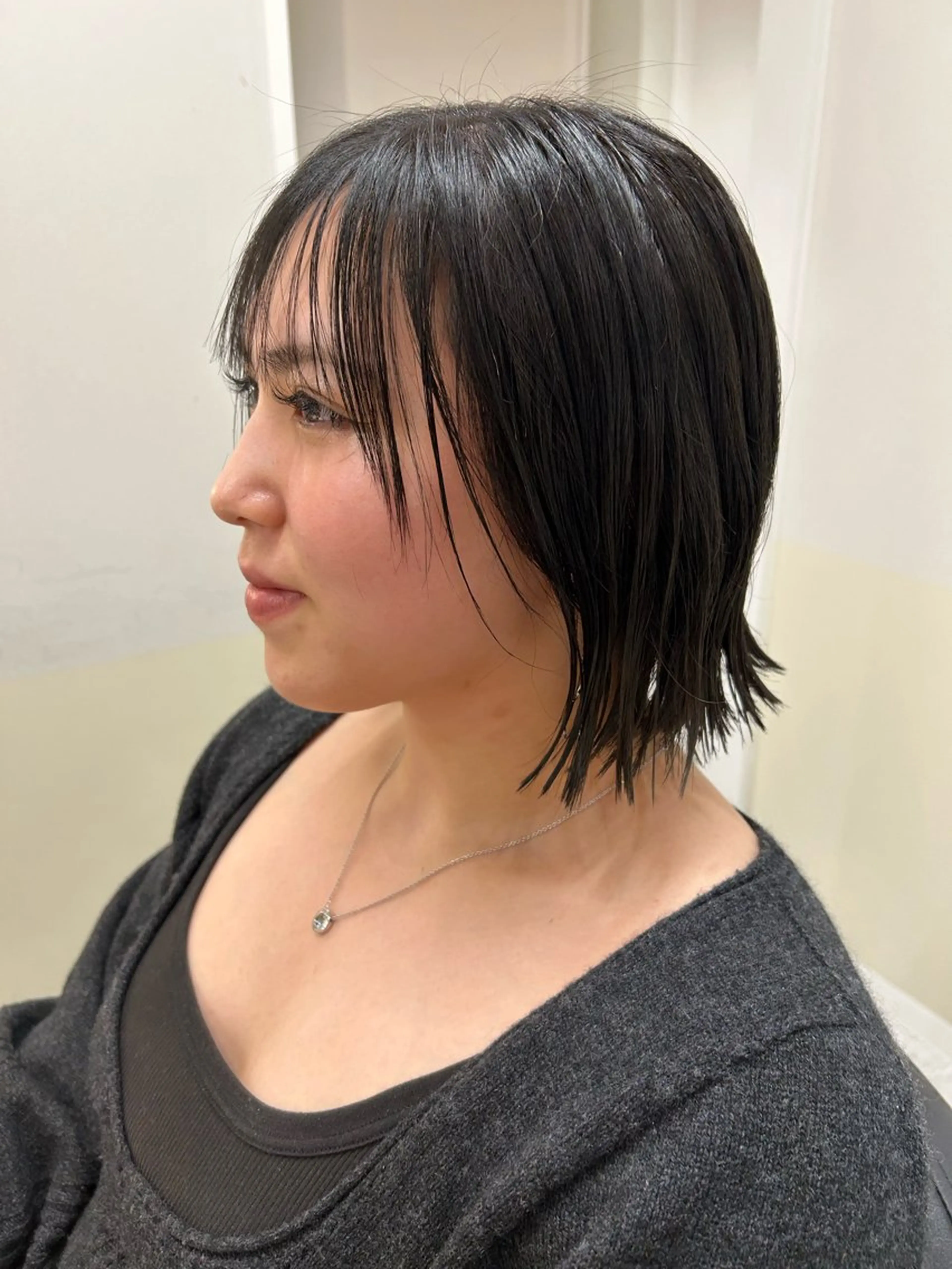 ショート カラー 切りっぱなしボブ ボブ 🩰ニシムラヒカリ 半個室salon♡*のヘアスタイル