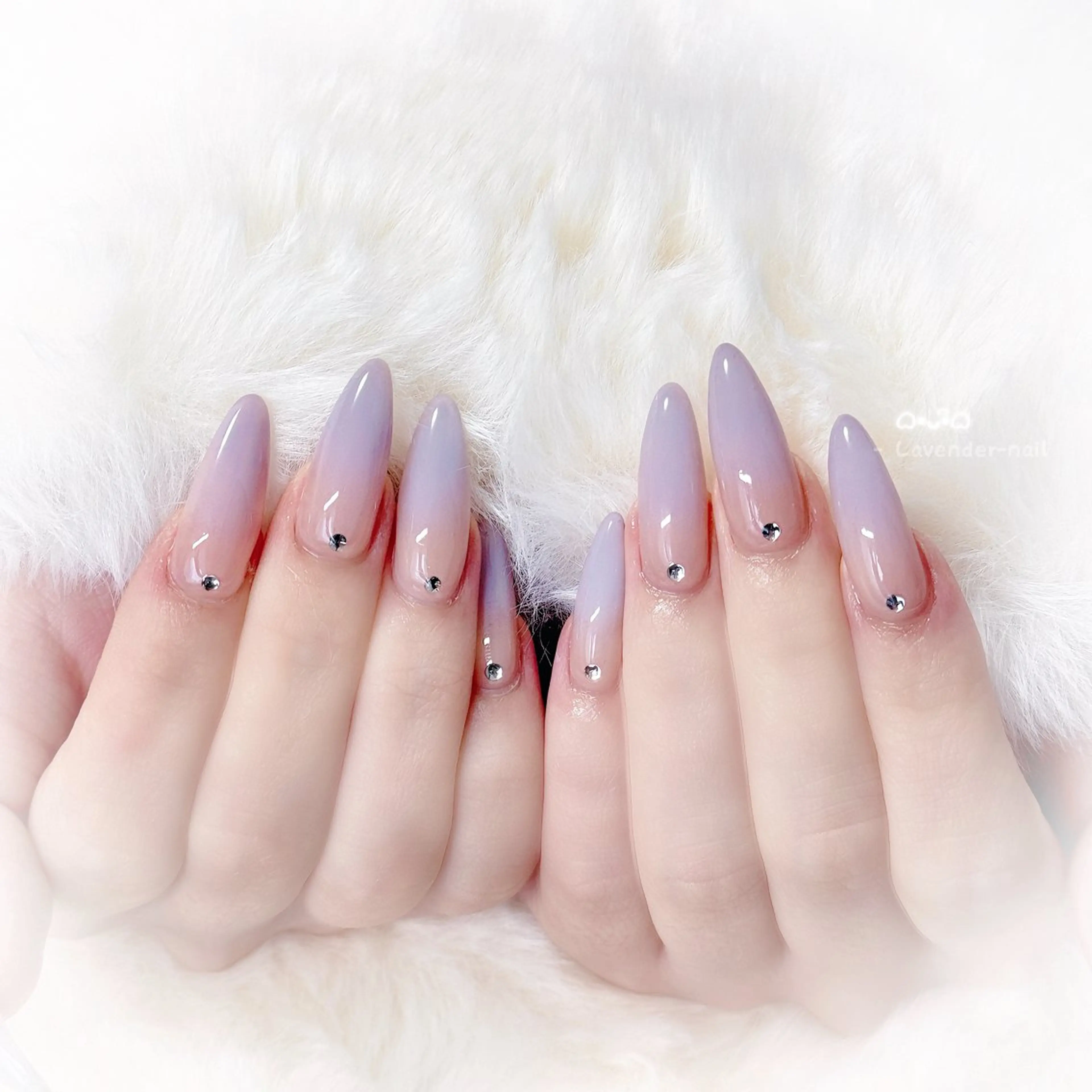 ネイル ハンドネイル Lavender nail·北18条のネイルデザイン