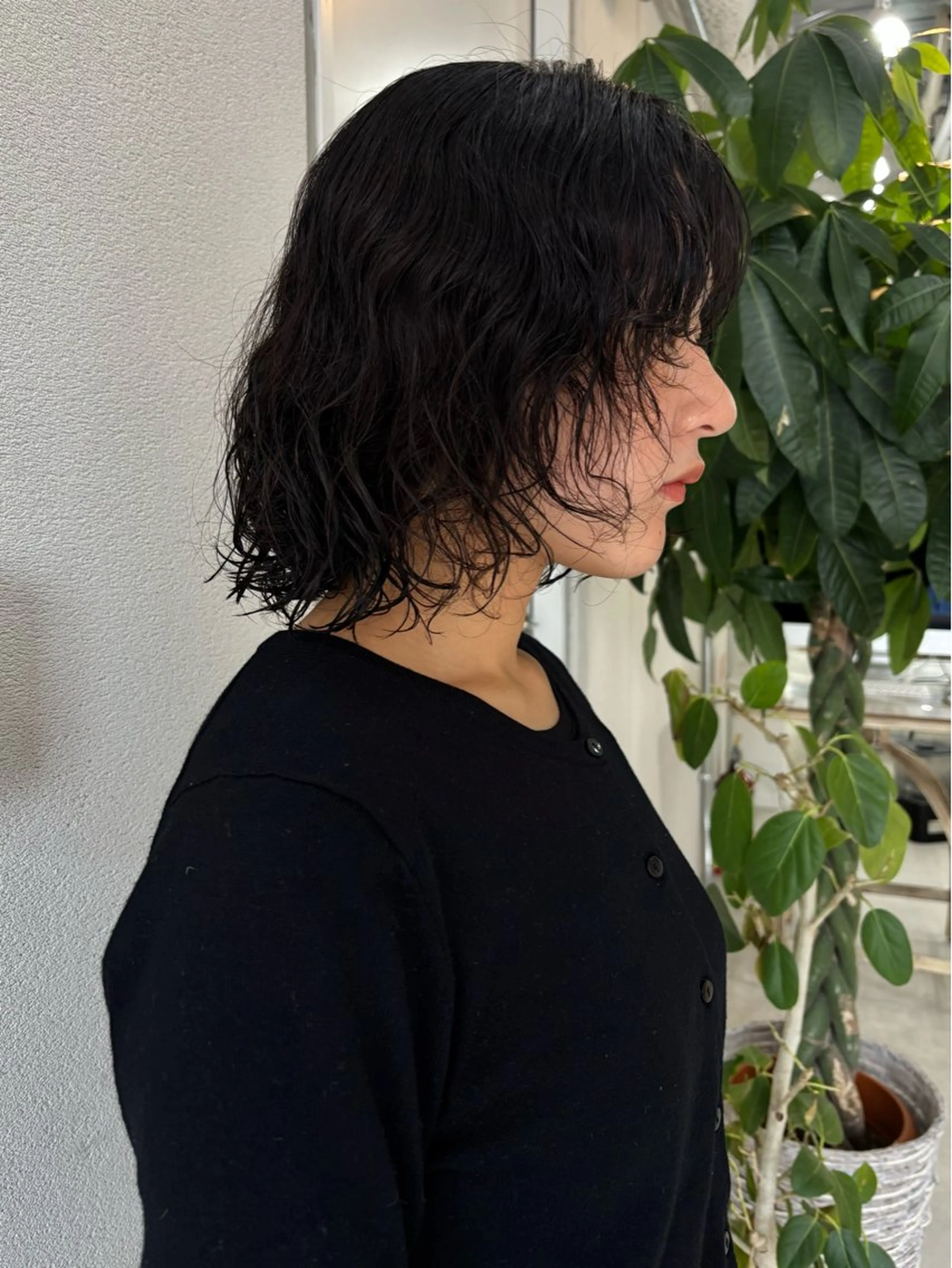 ショート パーマ カット パーマ トリートメント 透明感カラー/パーマ /烏丸御池/寿々乃のヘアスタイル