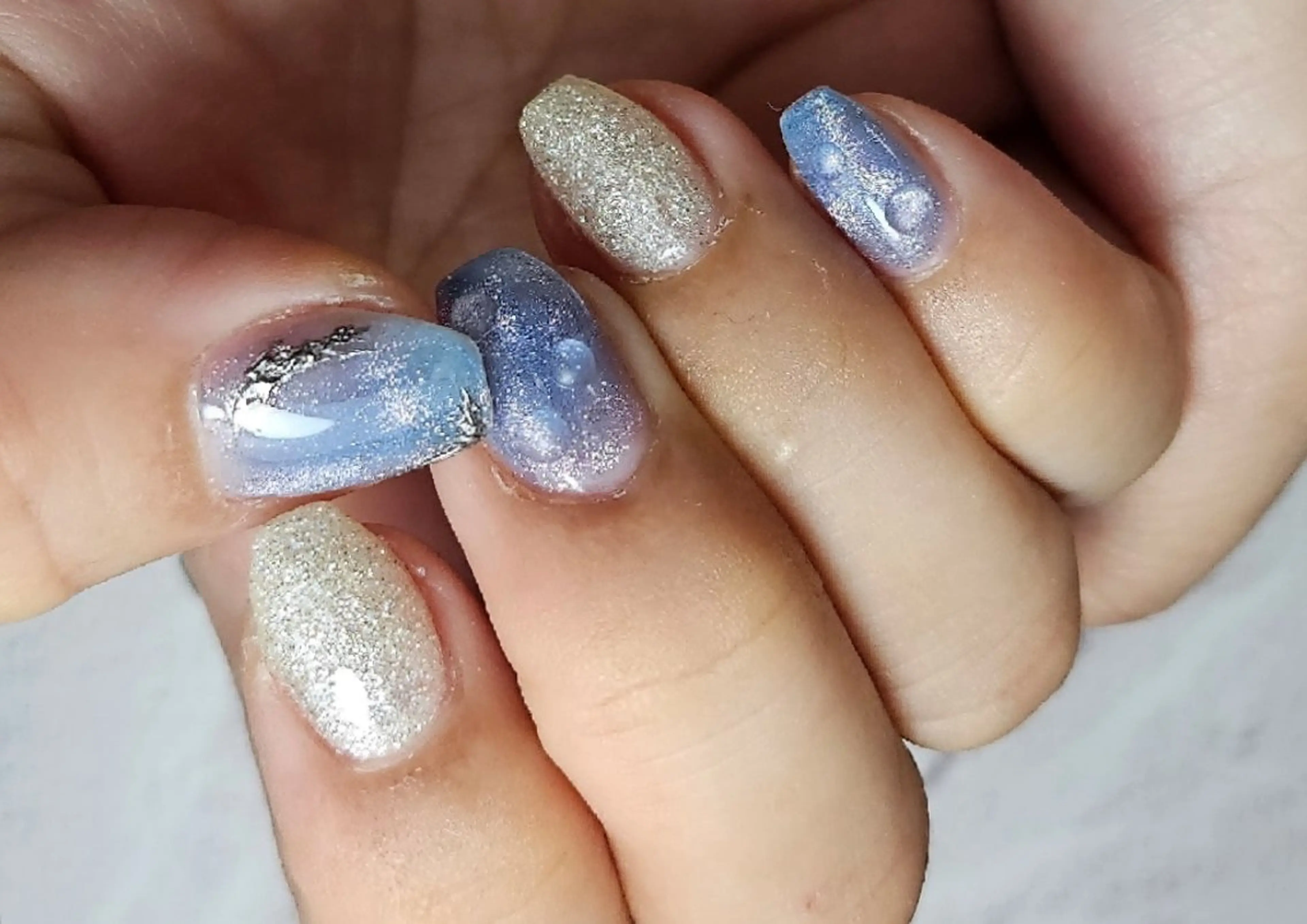 ネイル フラッシュネイル ジェルネイル マグネットネイル ニュアンスネイル ハンドネイル Noah'snail   のネイルデザイン