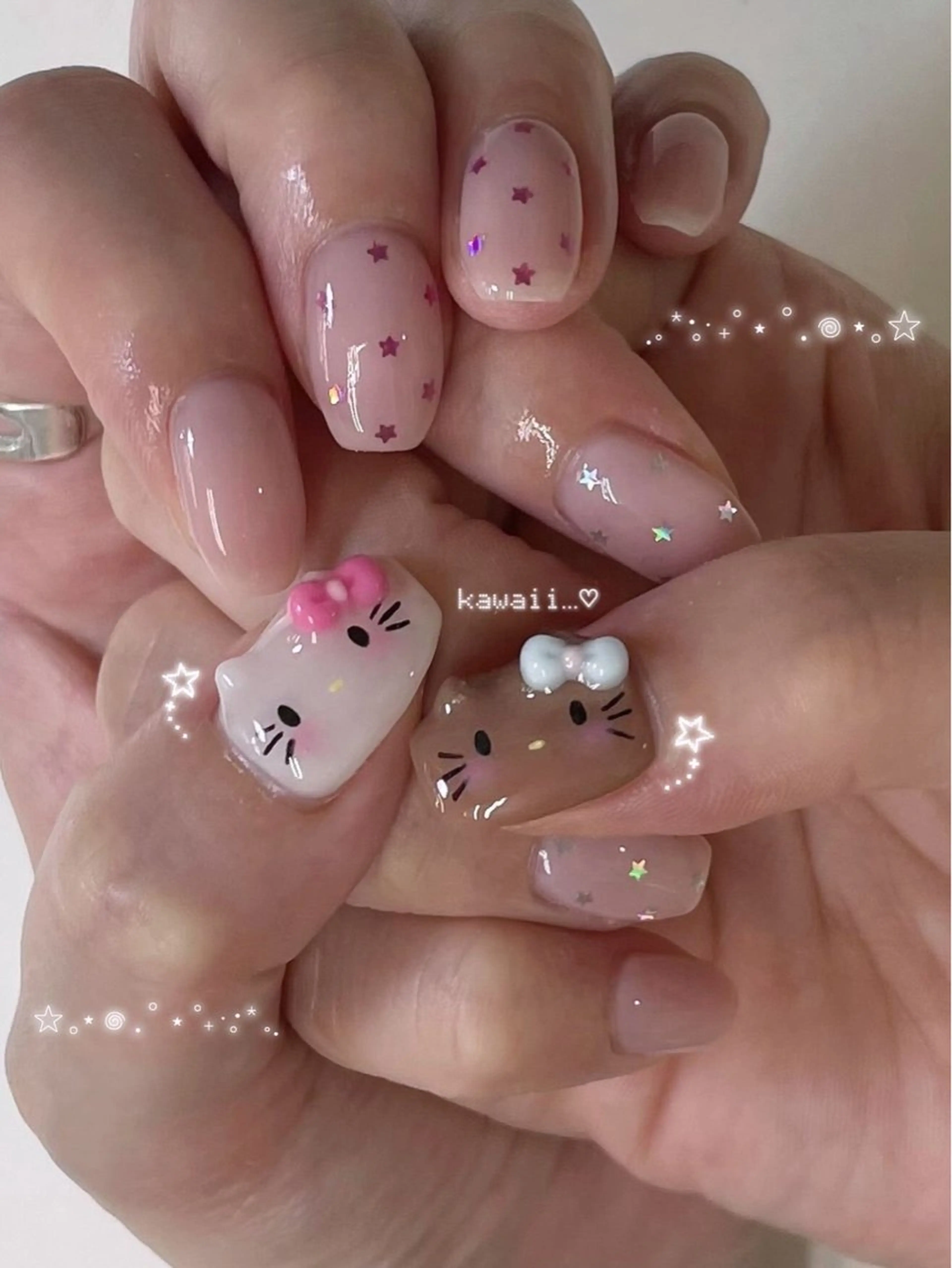 🍀ྀི✋🏻〚free design〛やり放題ボリュームM🪽(オフあり) ※有料パーツ別途追加料金 土日祝+500円の写真