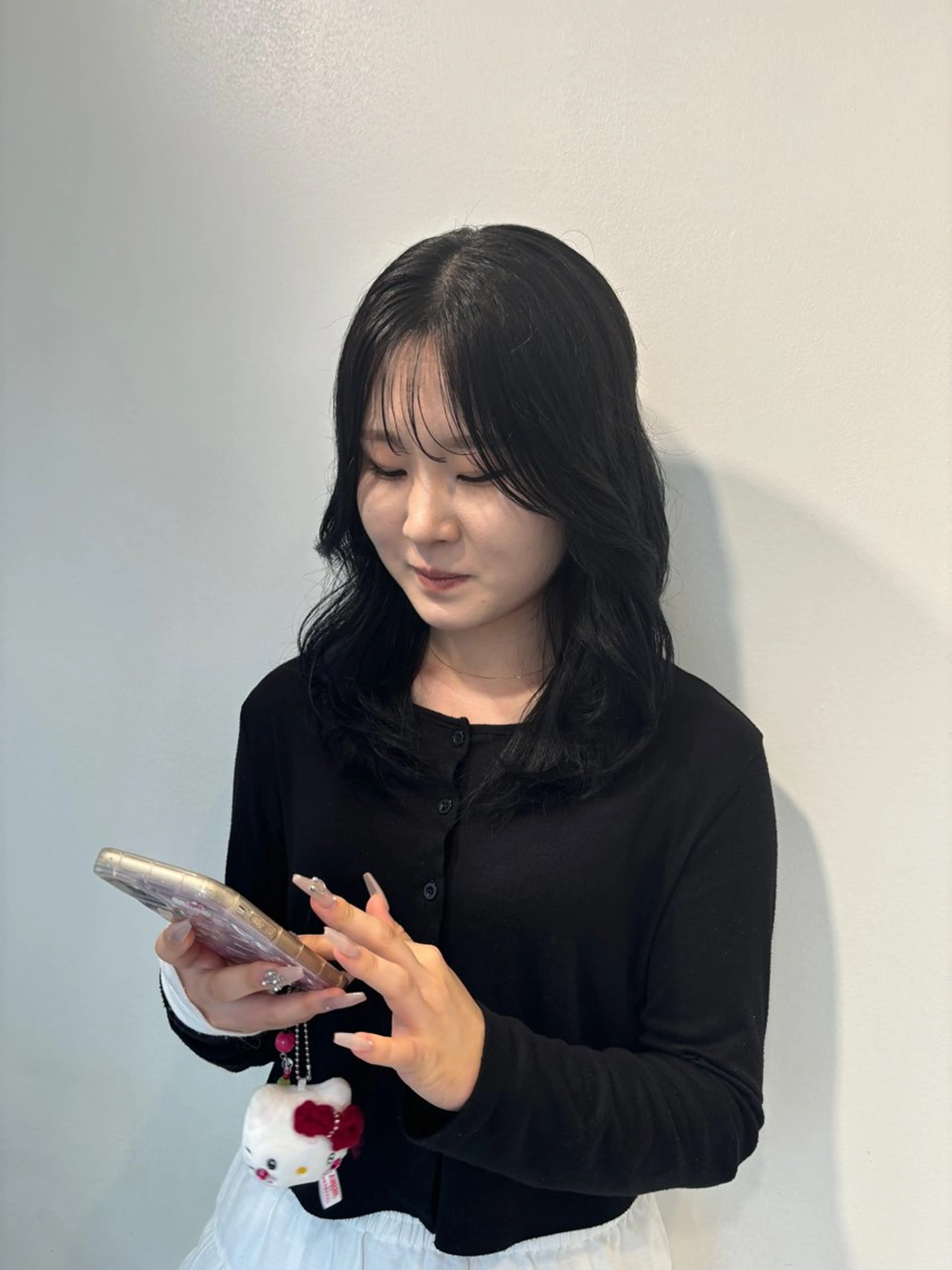 セミロング カラー Halo所属・玖須　綾音 /柔らかい海外ヘア♡のヘアスタイル