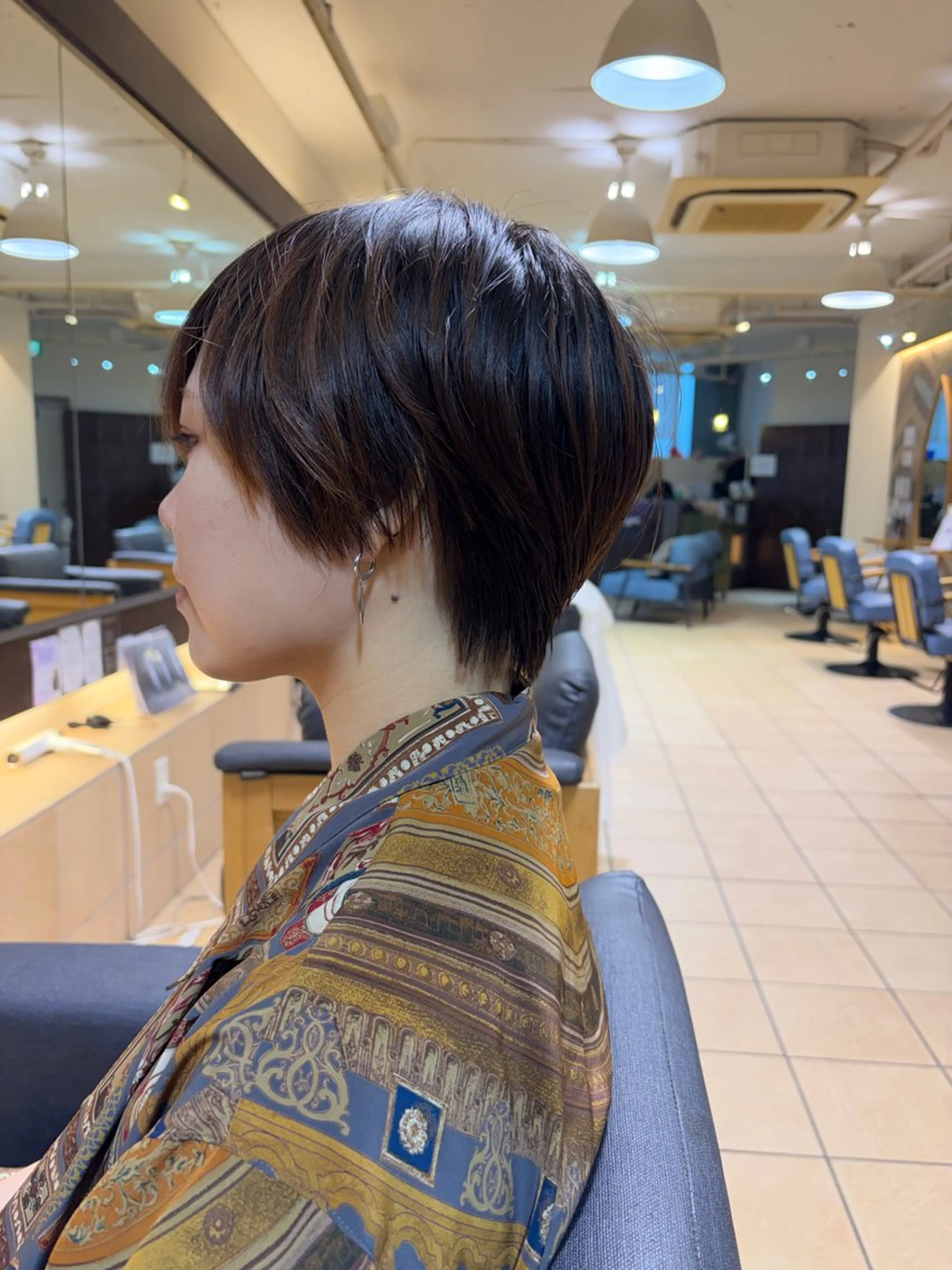 ショート ショートヘア カット 当日予約OKカット モデル濱川響太のヘアスタイル