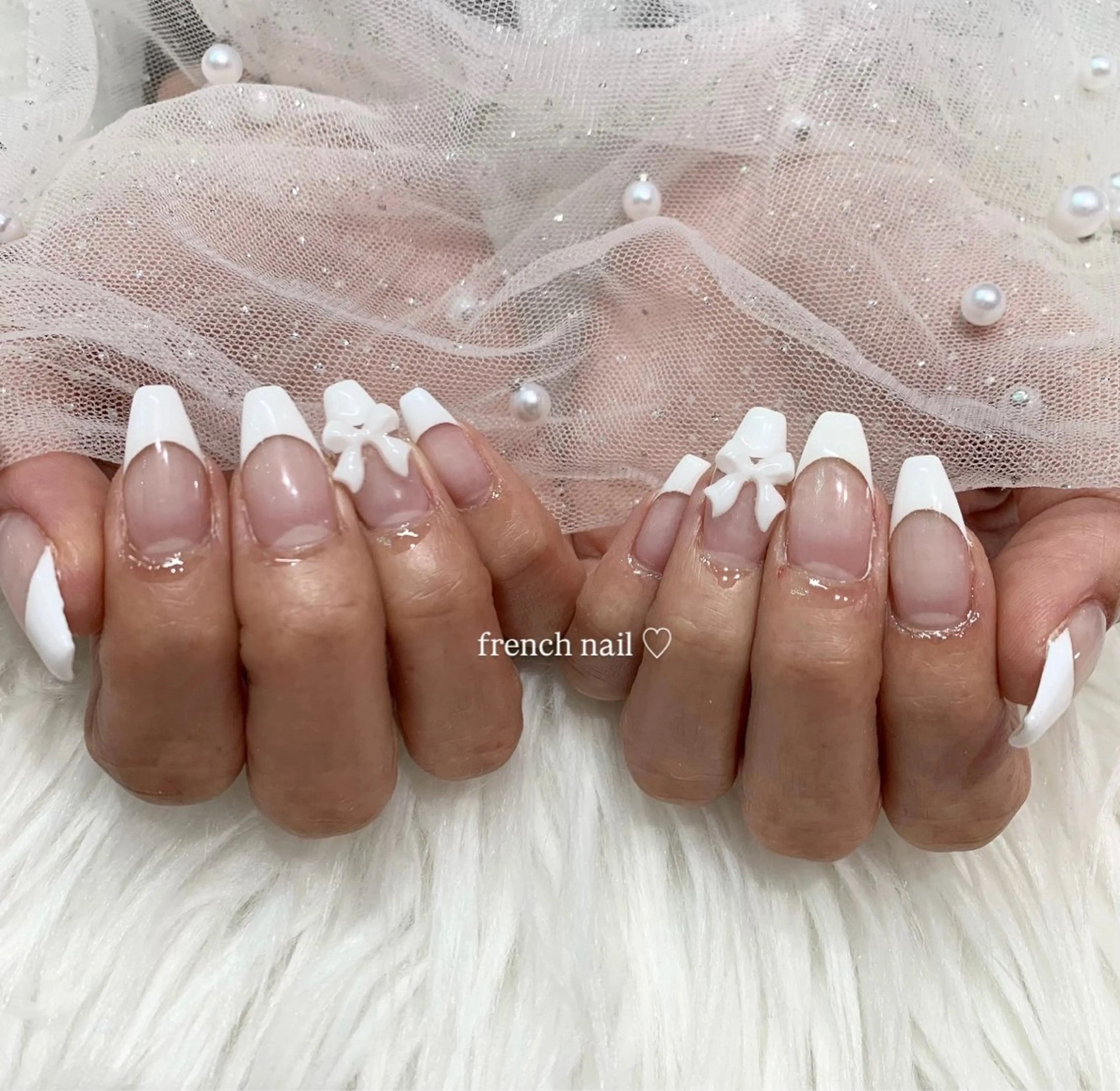 《オフあり》【Hand】フレンチorグラデーション［ベースカラー無］￥7,000［初回＆1ヶ月以内オフ無料］の写真