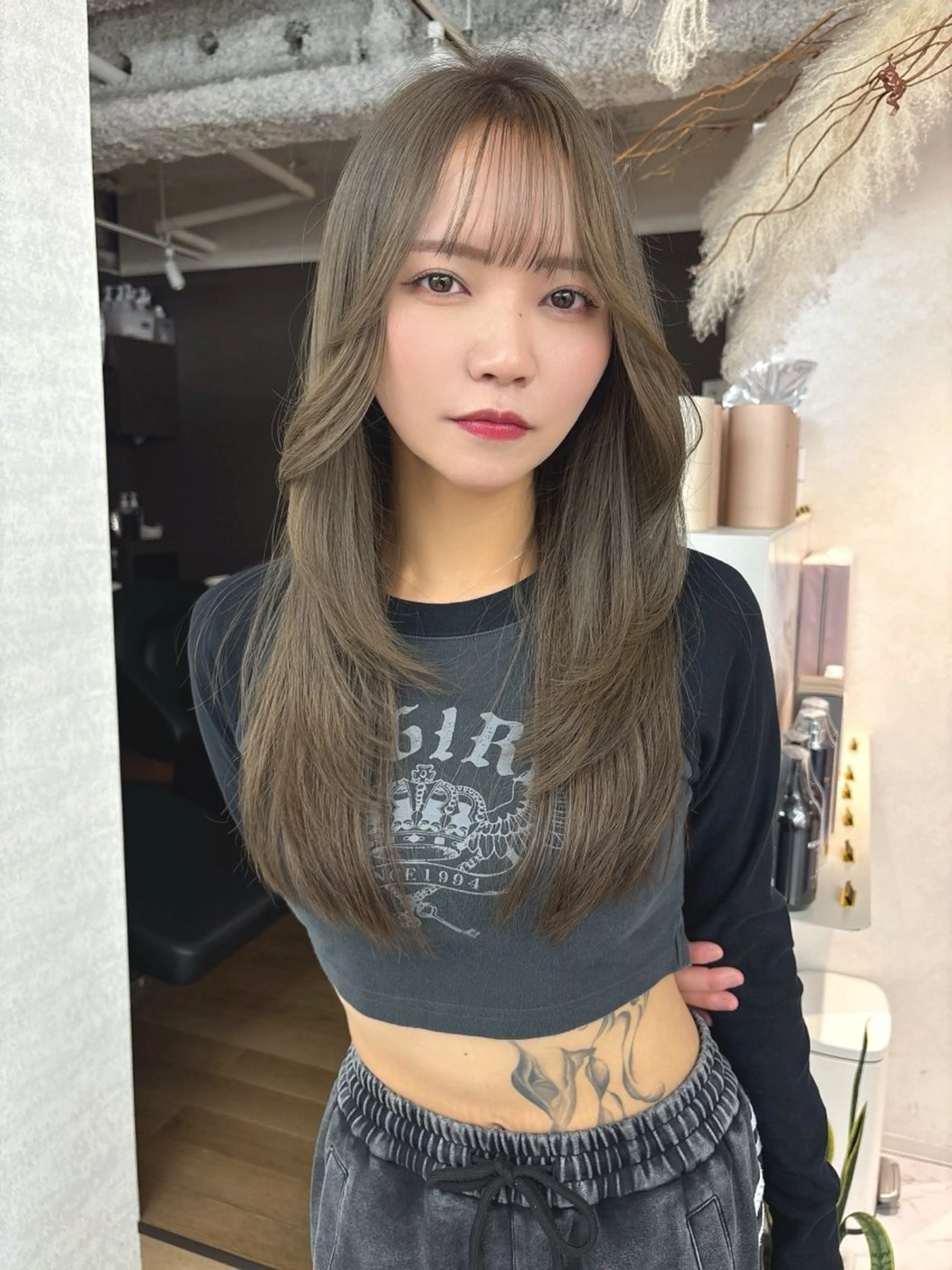 ロング ブリーチ/ウルフ ハッシュカット/石山のヘアスタイル