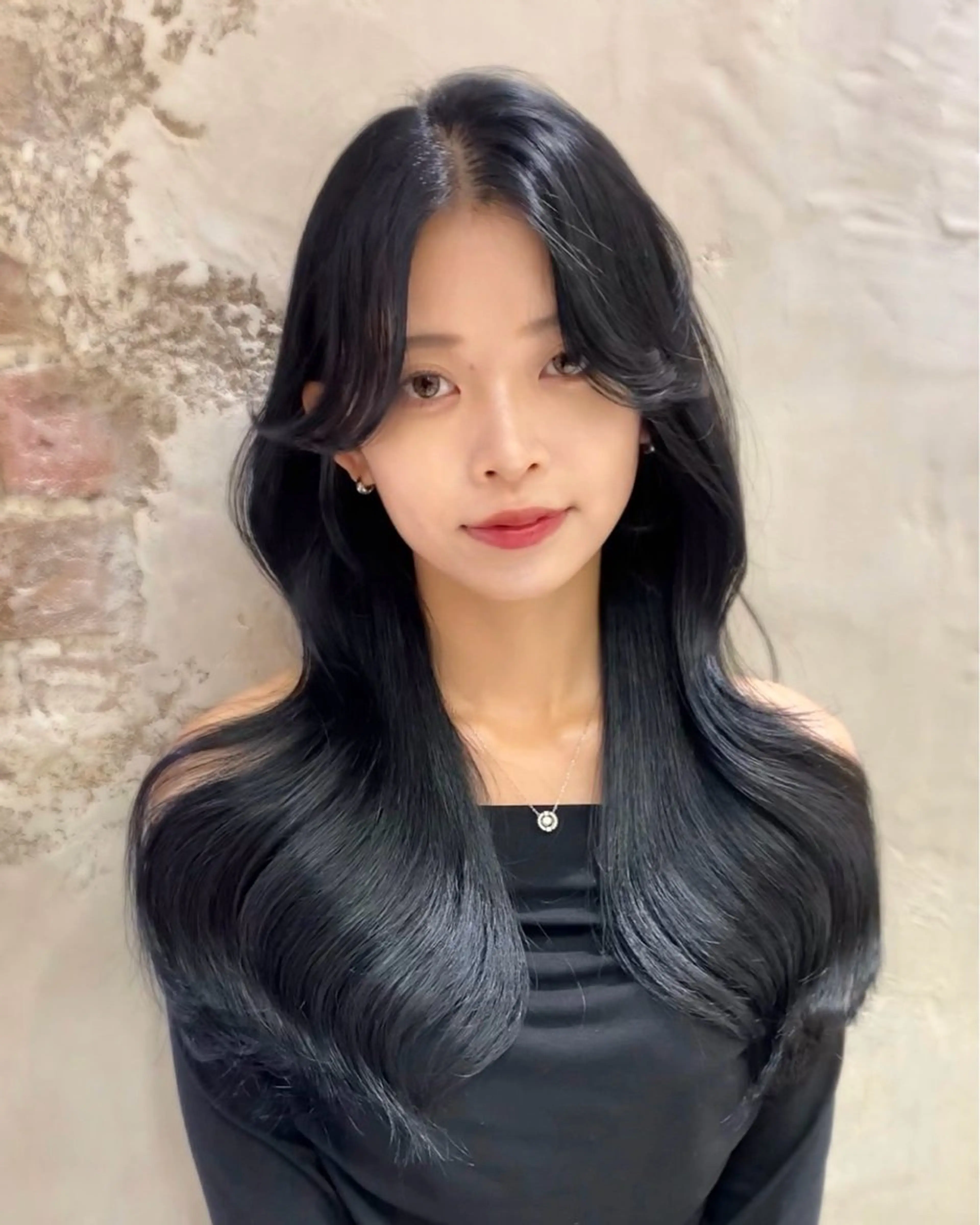 ロング カラー On所属・顔まわりカット🌟 くびれヘア/寺門遥輝のヘアスタイル