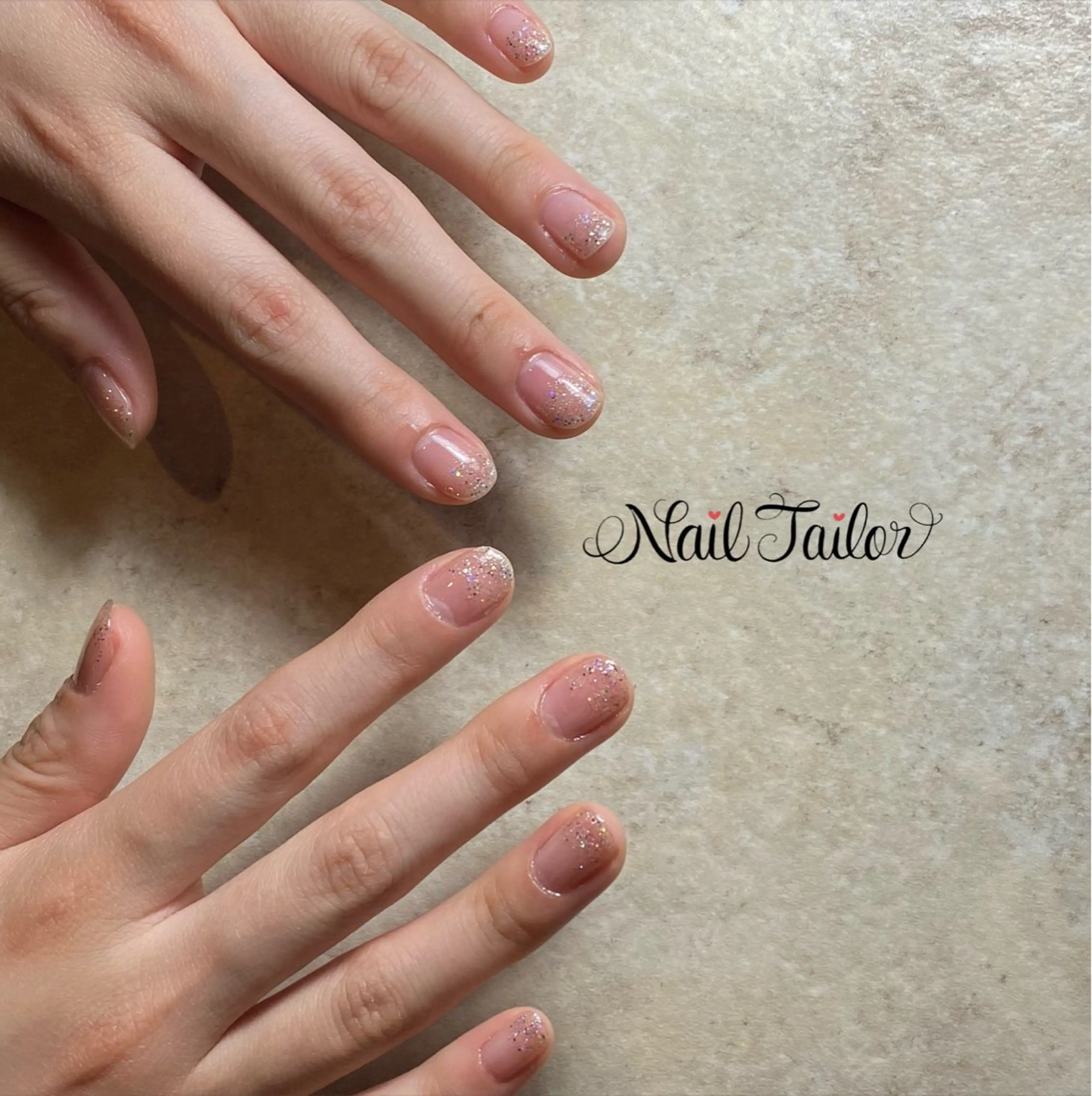 ネイル ジェルネイル グラデーション ラメ(グリッター) ラメグラデーション NailTailor ネイルテイラーのネイルデザイン
