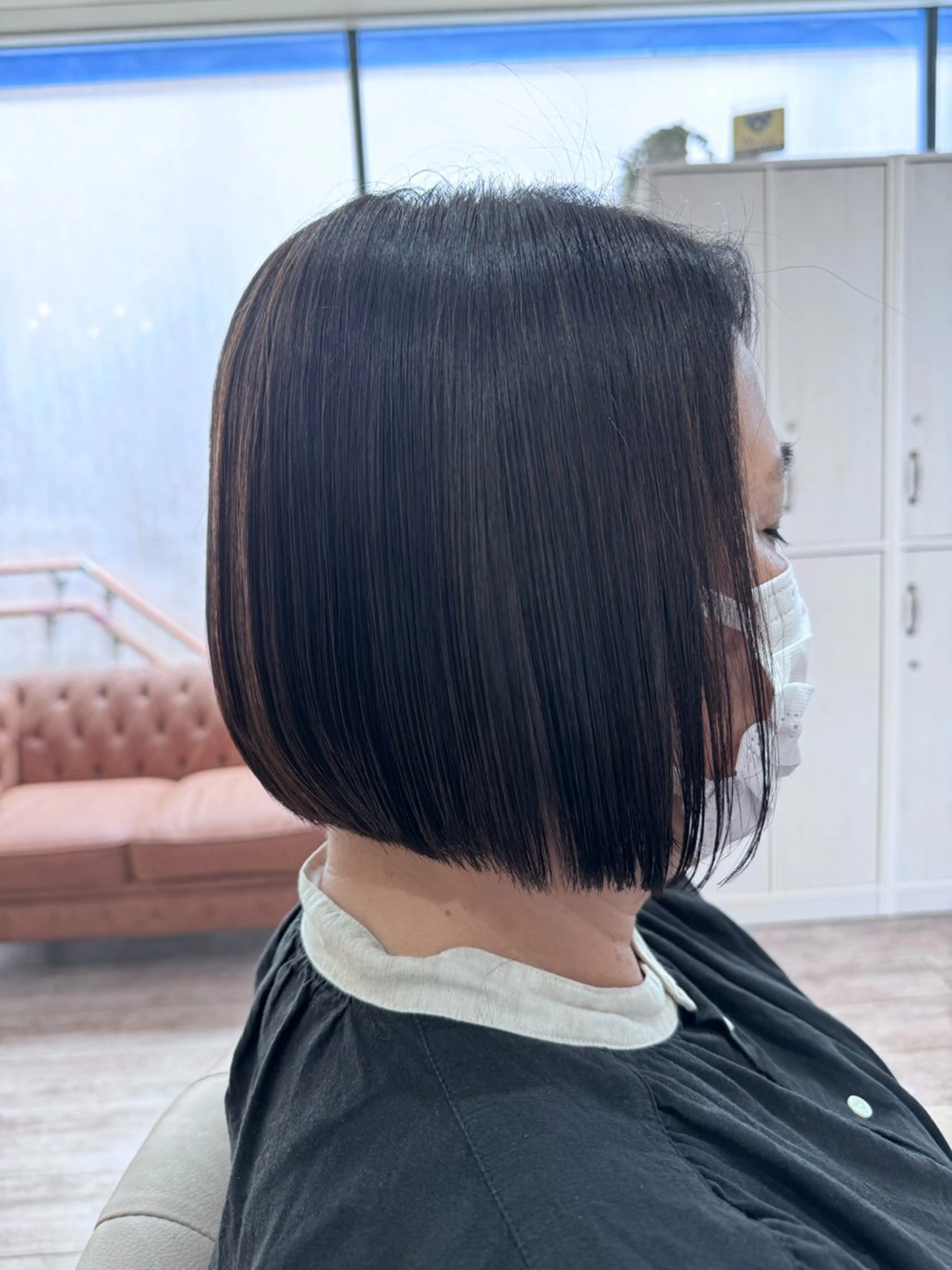 ショート カラー 前下がりボブ ボブ 髪質改善 カット ヘアカラー 縮毛矯正 トリートメント 新越谷noble店長 松本拓也▶◀*.のヘアスタイル