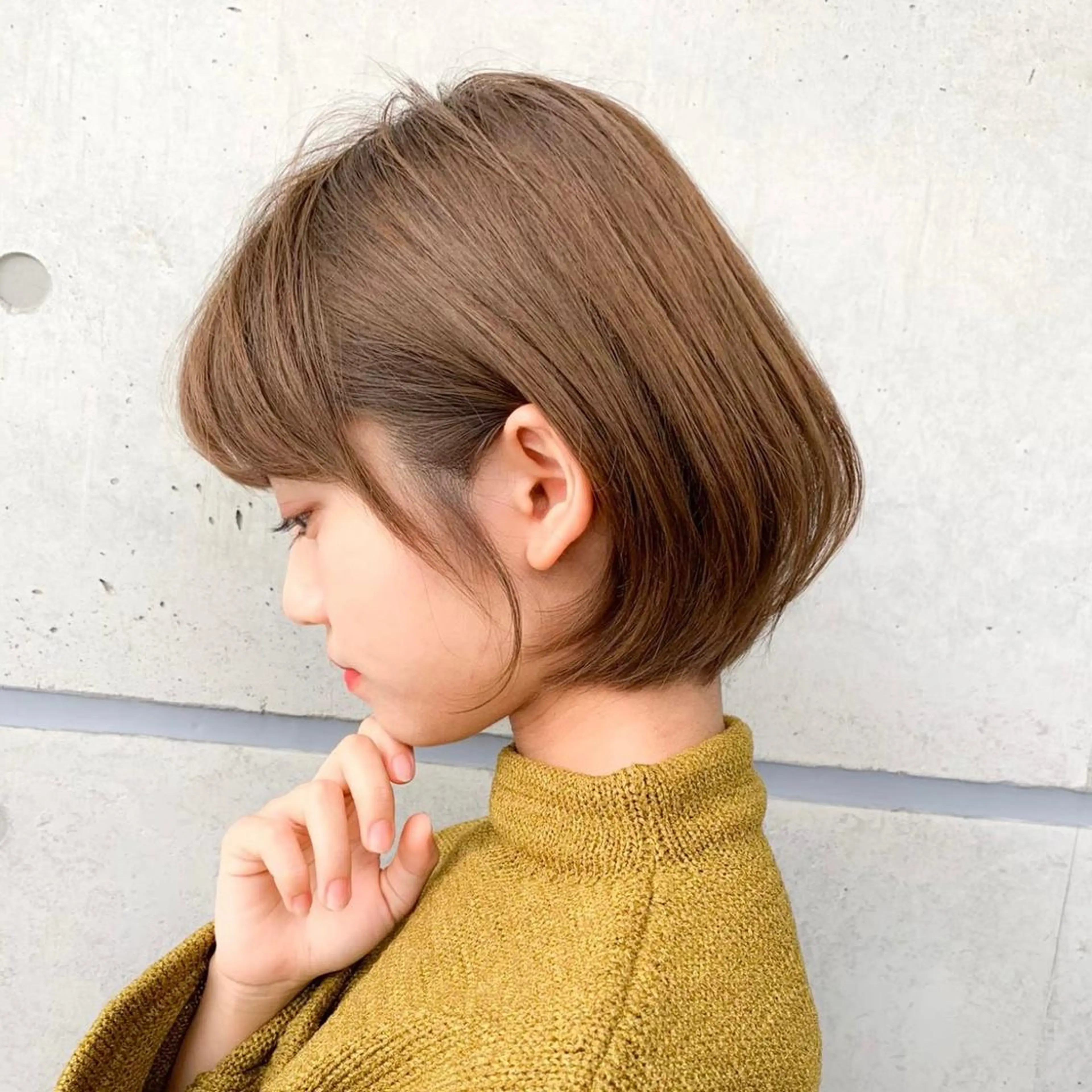 ショート カラー 💕コテ巻き風パーマ 💕KEIYA 💕のヘアスタイル