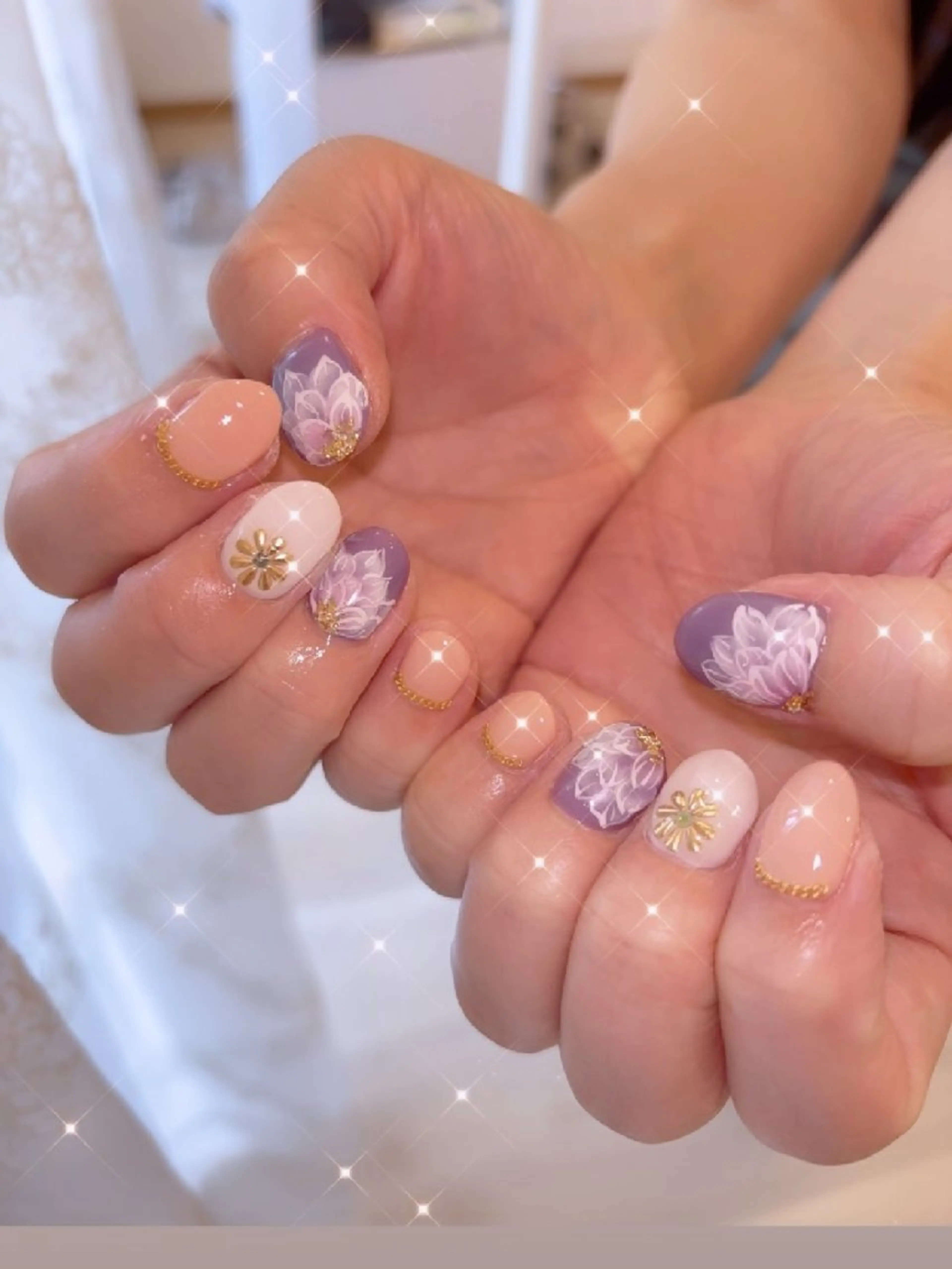 ネイル 長さ出し ジェルネイル 韓国ネイル マグネットネイル ニュアンスネイル ハンドネイル I LOVE ME NAIL.｡.:*♡のネイルデザイン