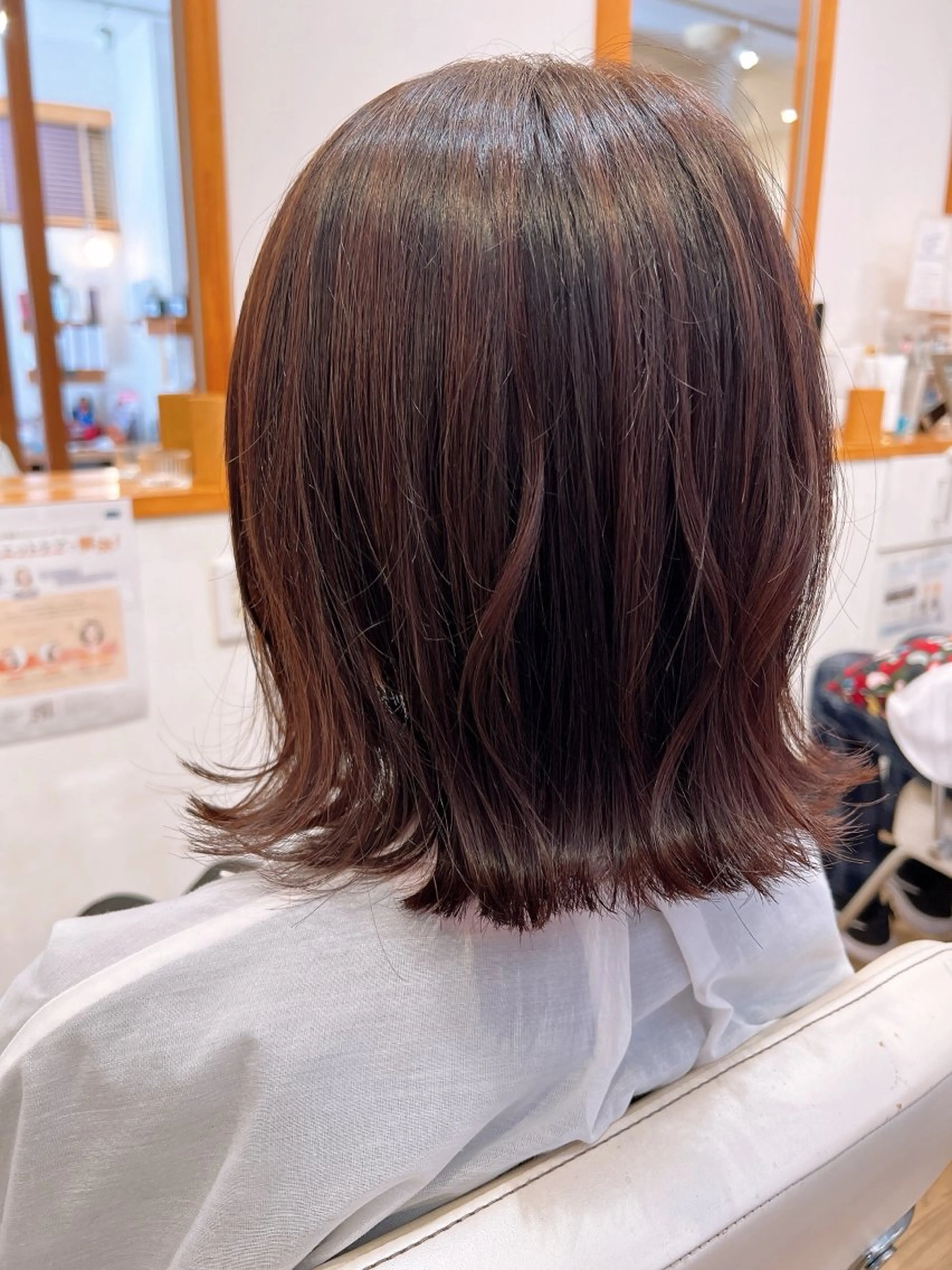 セミロング カット ヘアカラー アザマ　ヤスカツ _rosso 川口のヘアスタイル