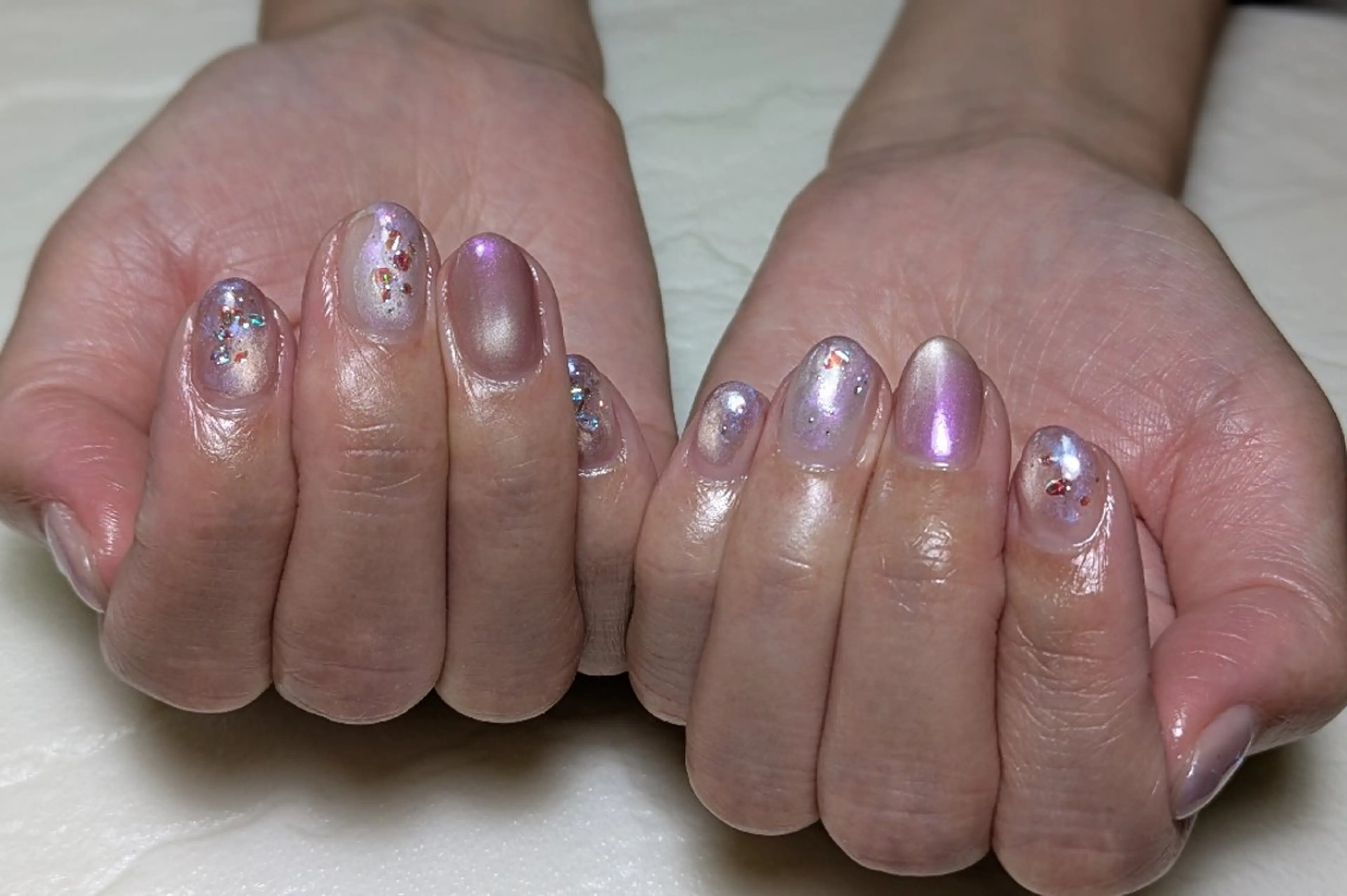ネイル マグネットネイル シンプルネイル ハンドネイル m&pPrivate nailsalonのネイルデザイン