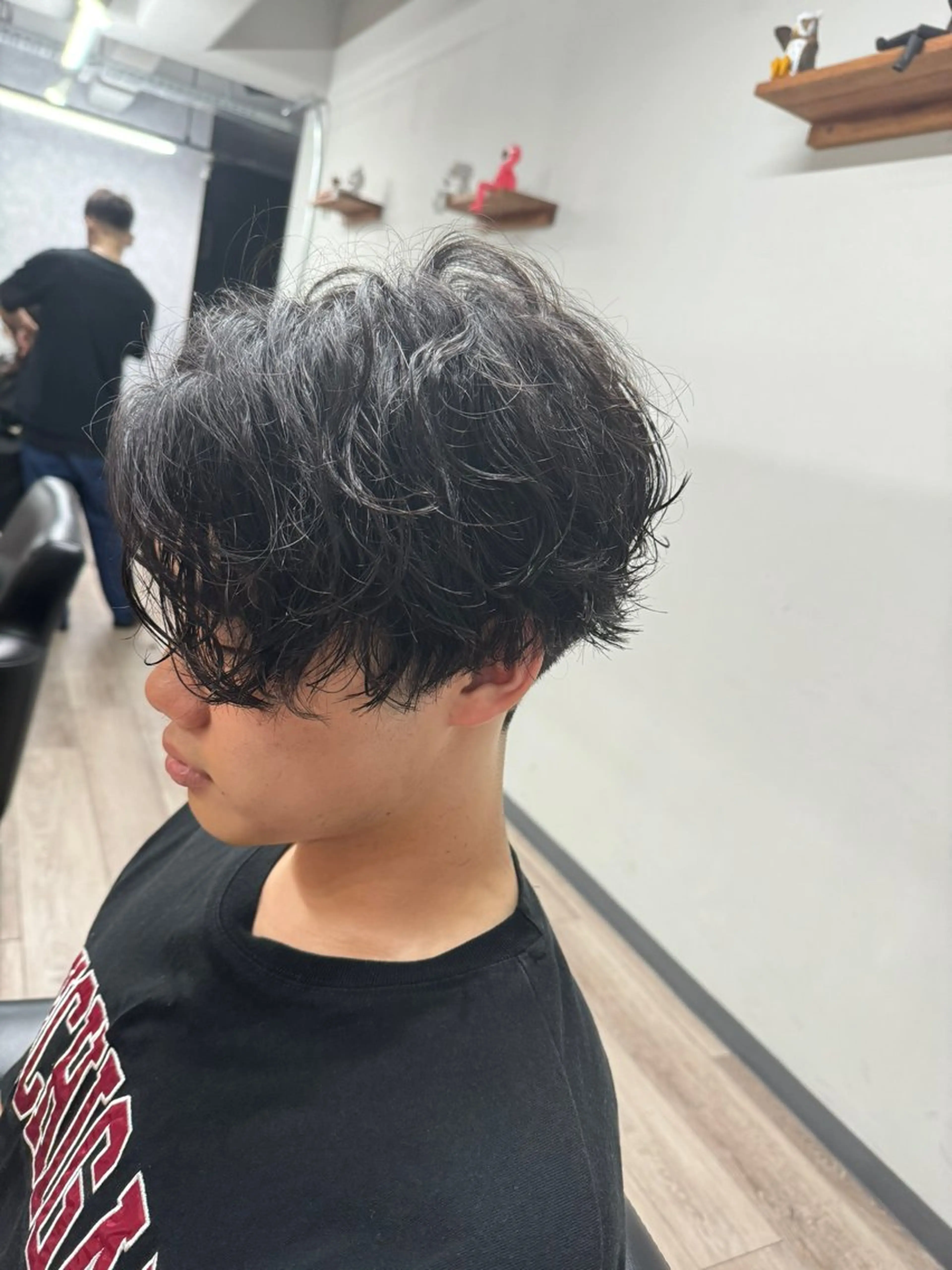 パーマ メンズ カット パーマ 阿部 泰博のヘアスタイル