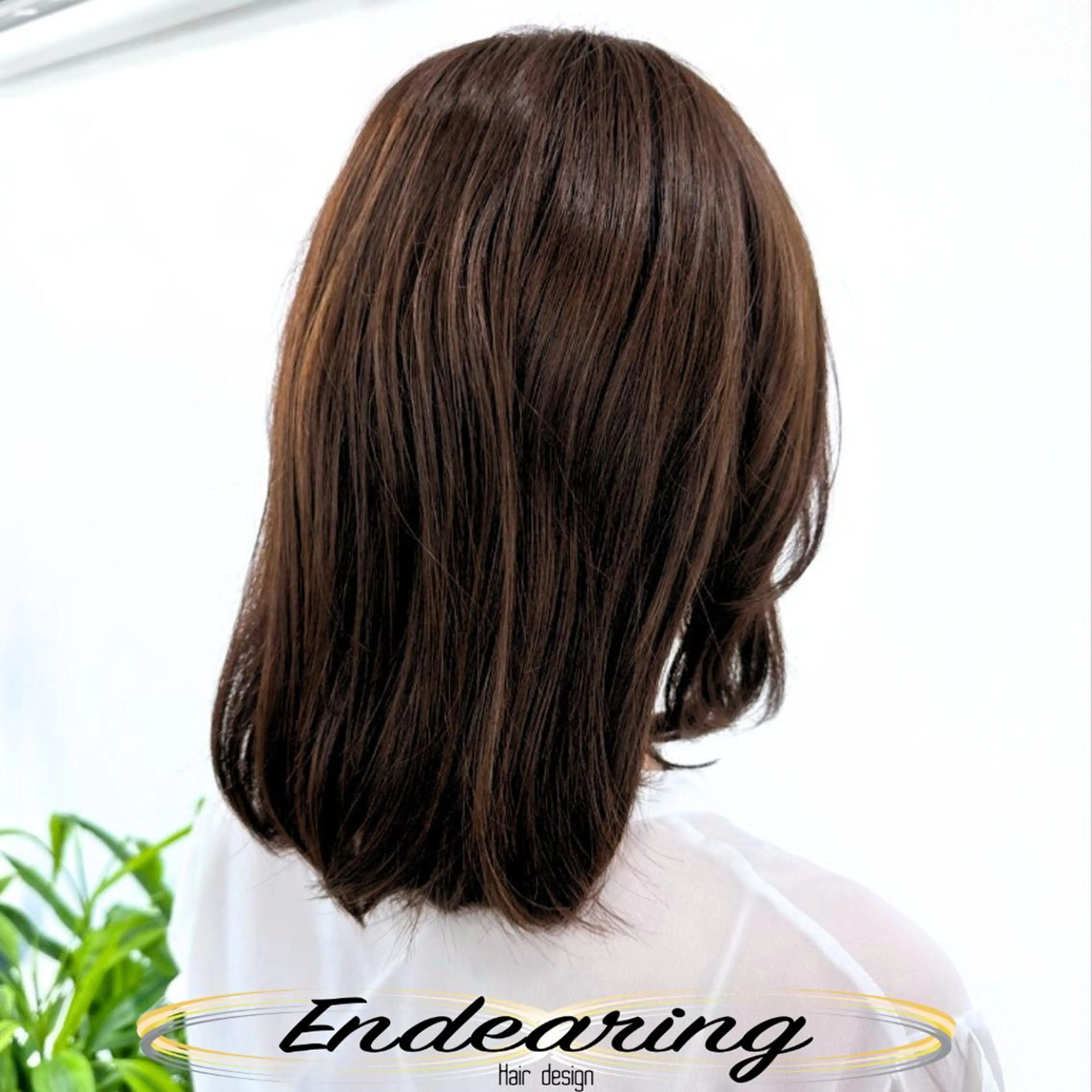 ミディアム レイヤーカット 小顔カット カット ヘアカラー 柳田 怜那/銀座 Endearingのヘアスタイル