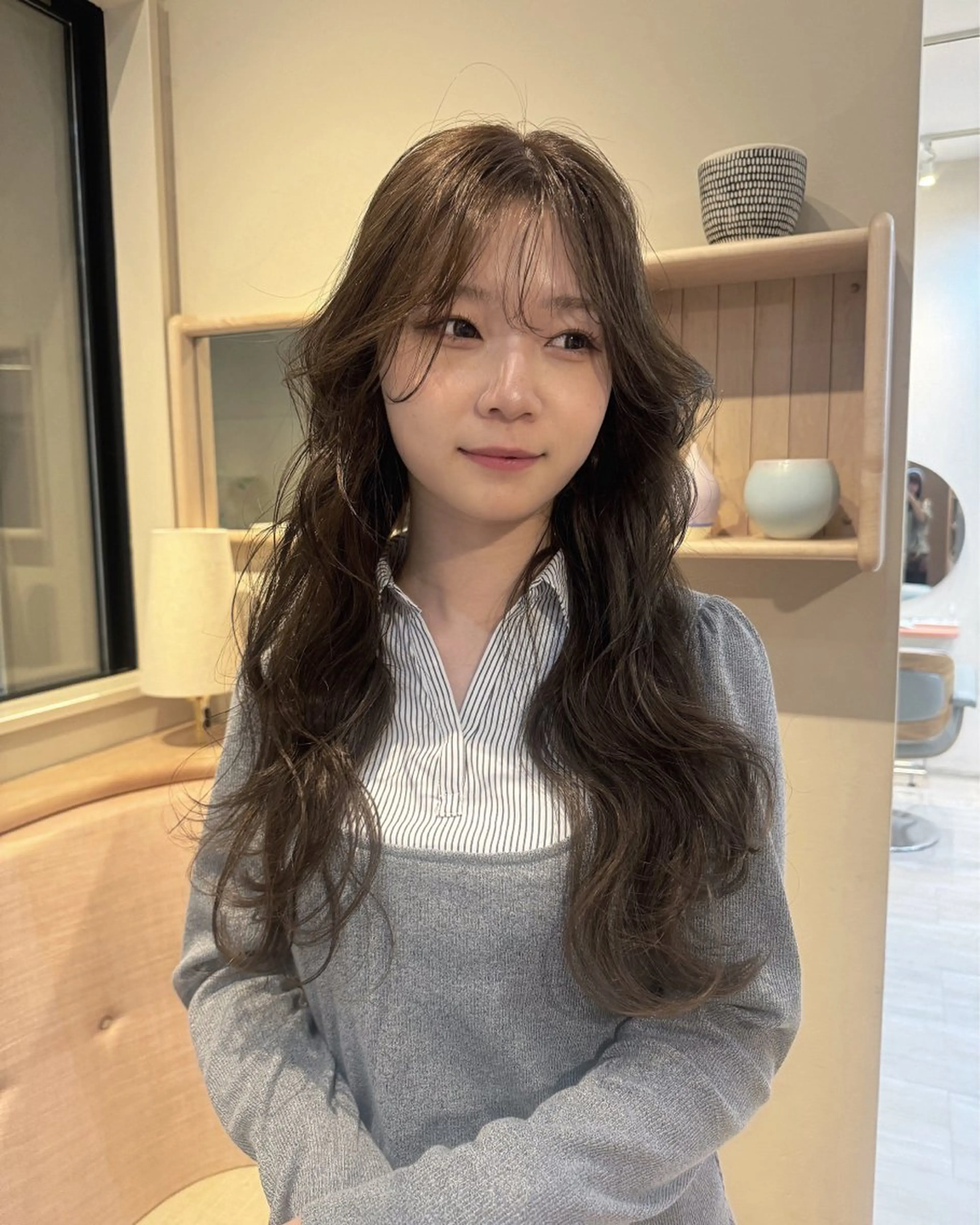 ロング カラー パーマ 高桑 みひののヘアスタイル