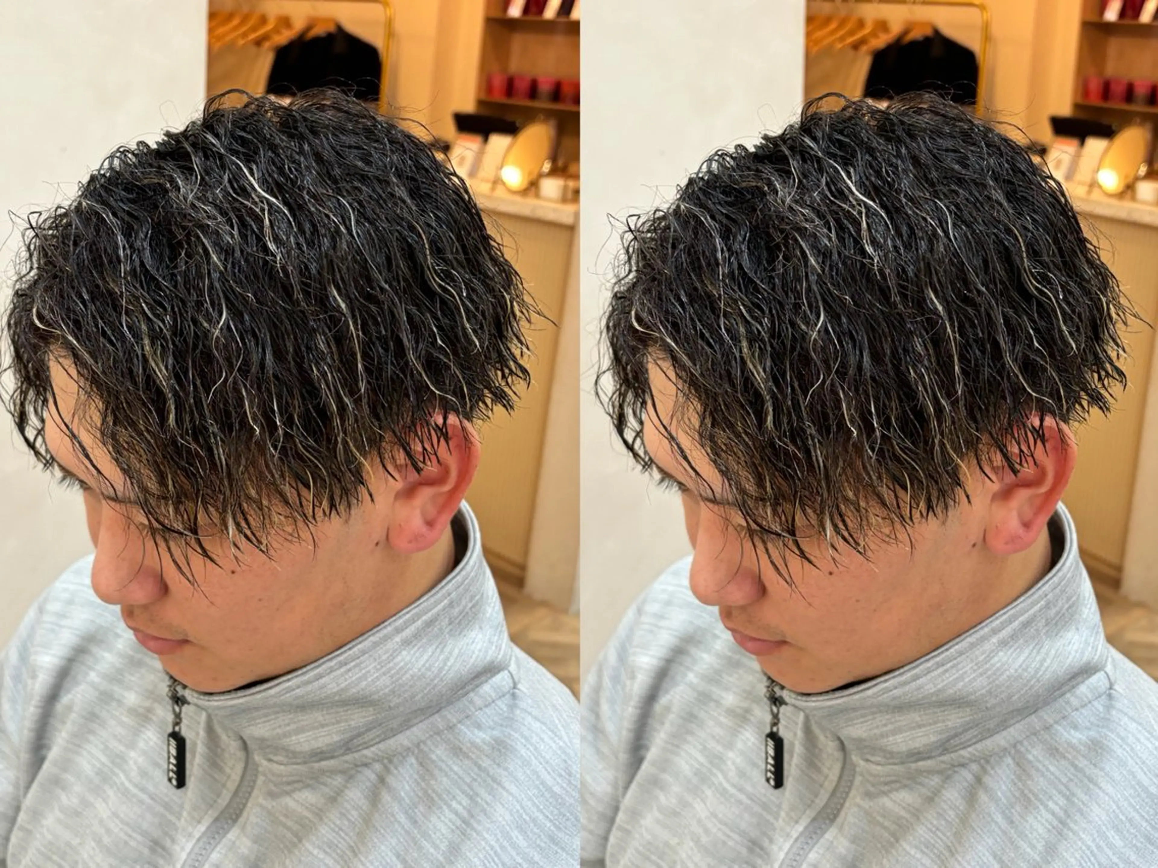 ショート パーマ メンズ カット パーマ トリートメント パーマ職人DAIKI ツイスパ/波巻きのヘアスタイル