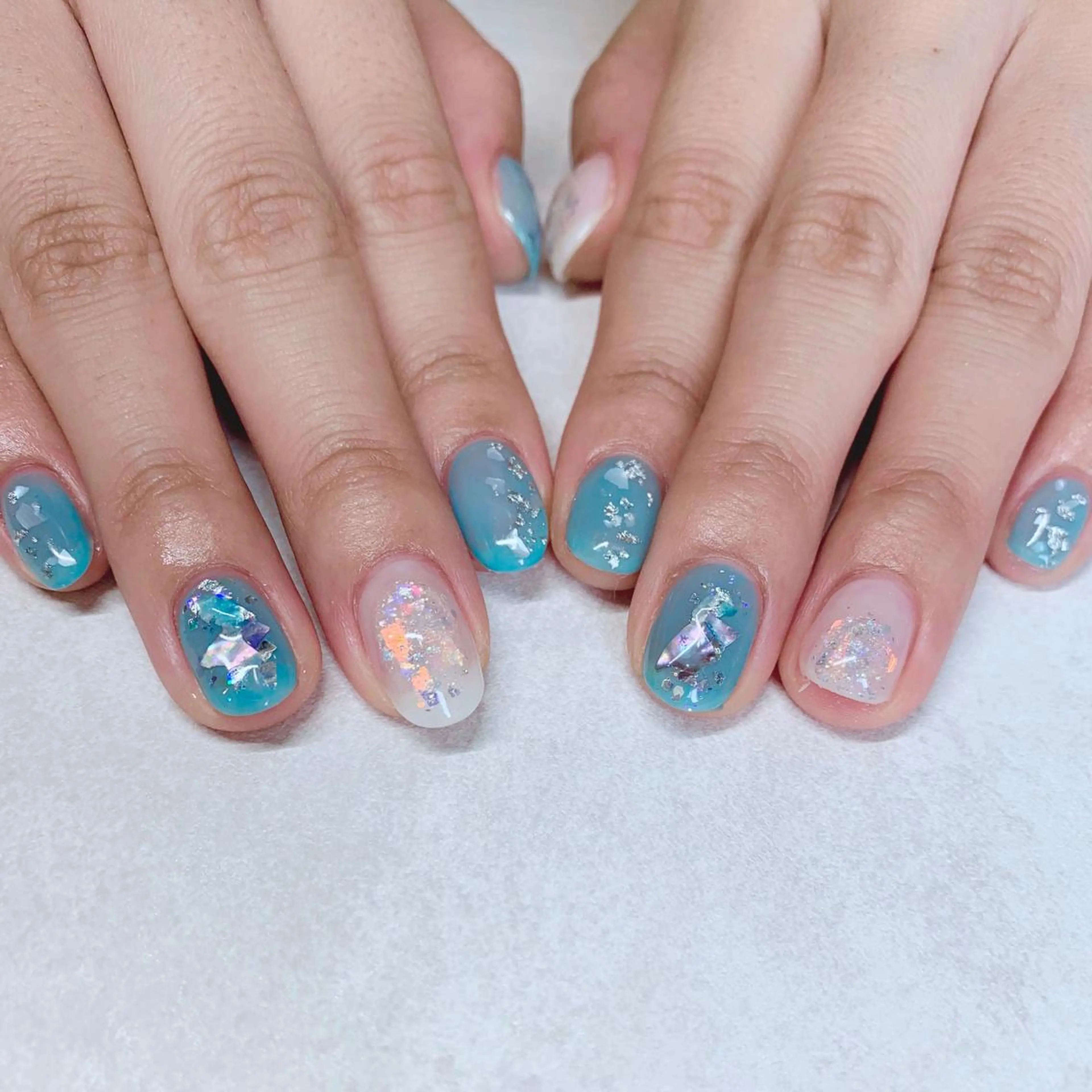 カラー ネイル ハンドネイル Cozy_ ilumのネイルデザイン