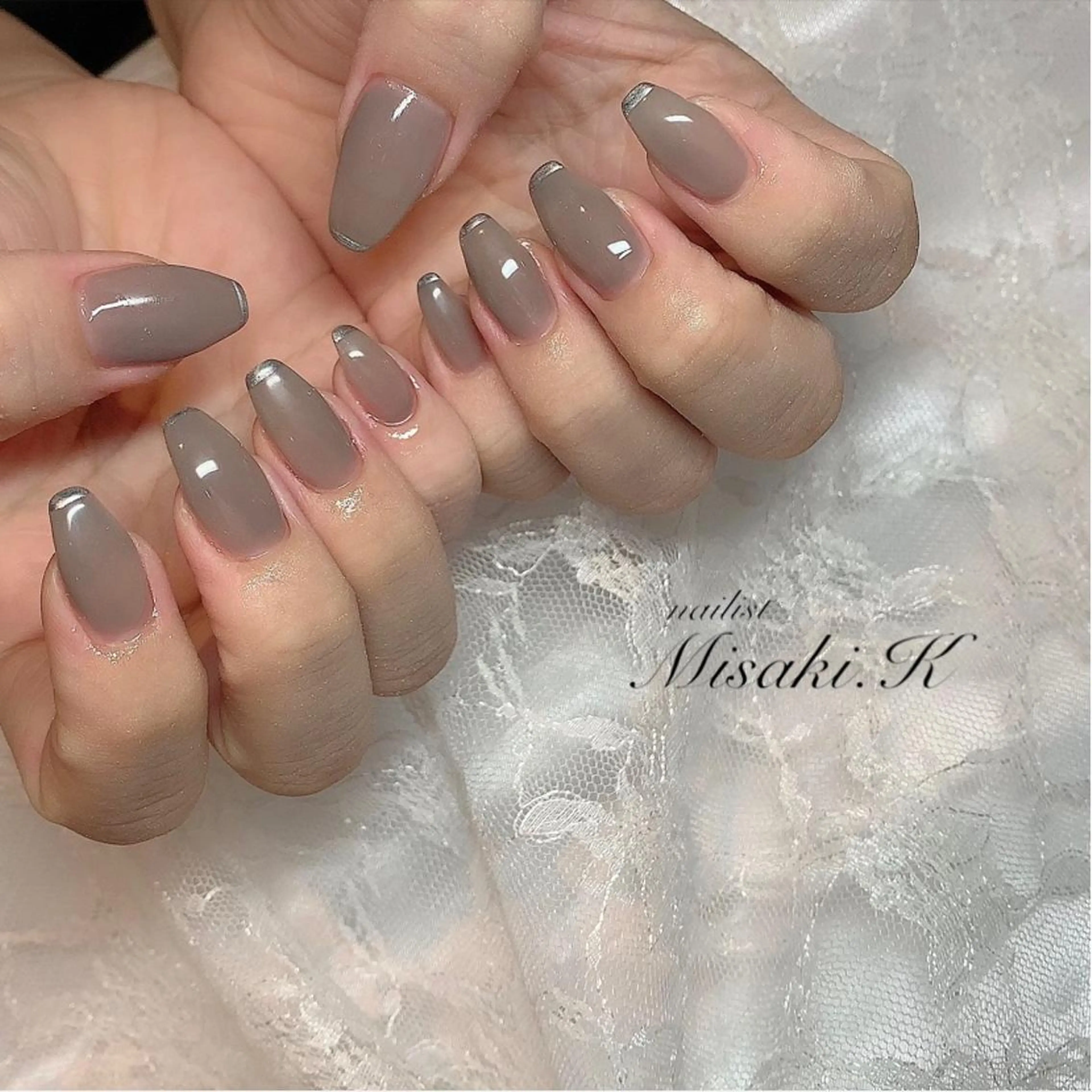 ネイル ラメ(グリッター) K. Misakiのネイルデザイン