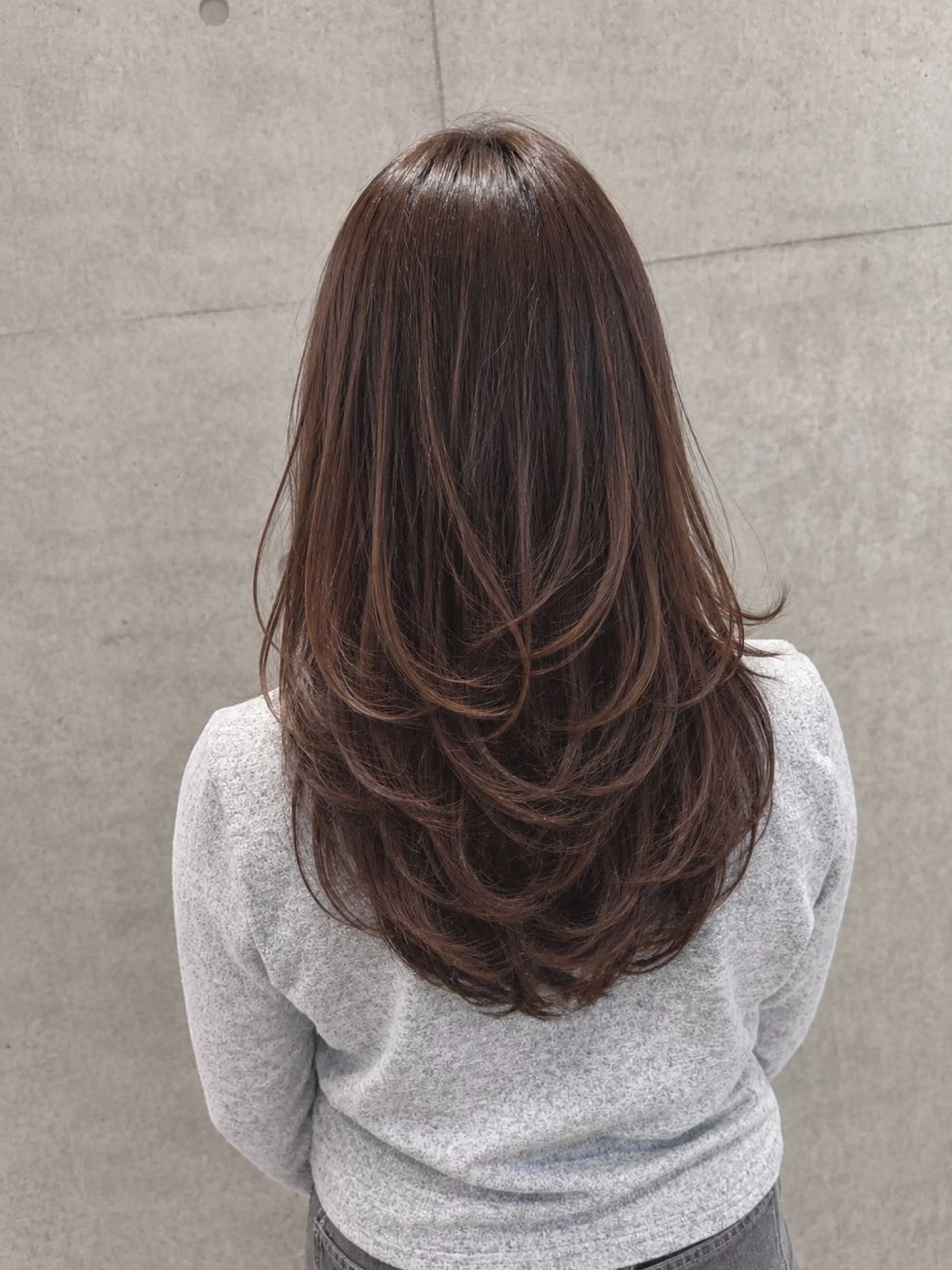 ロング カット 南 菜花のヘアスタイル