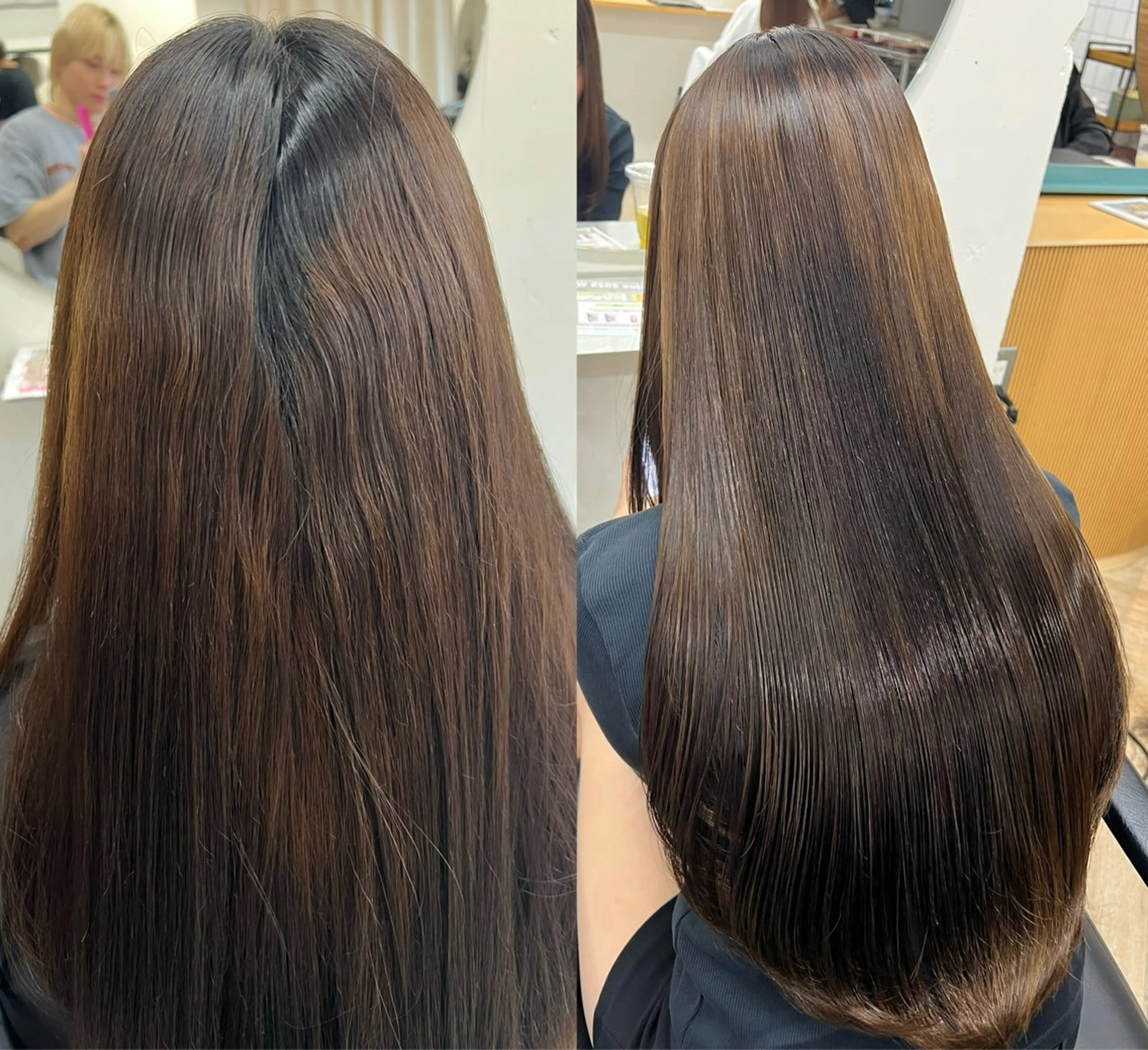 ロング 縮毛矯正 縮毛矯正 トリートメント ベージュ/髪質改善 新潟/万代/井上佑のヘアスタイル
