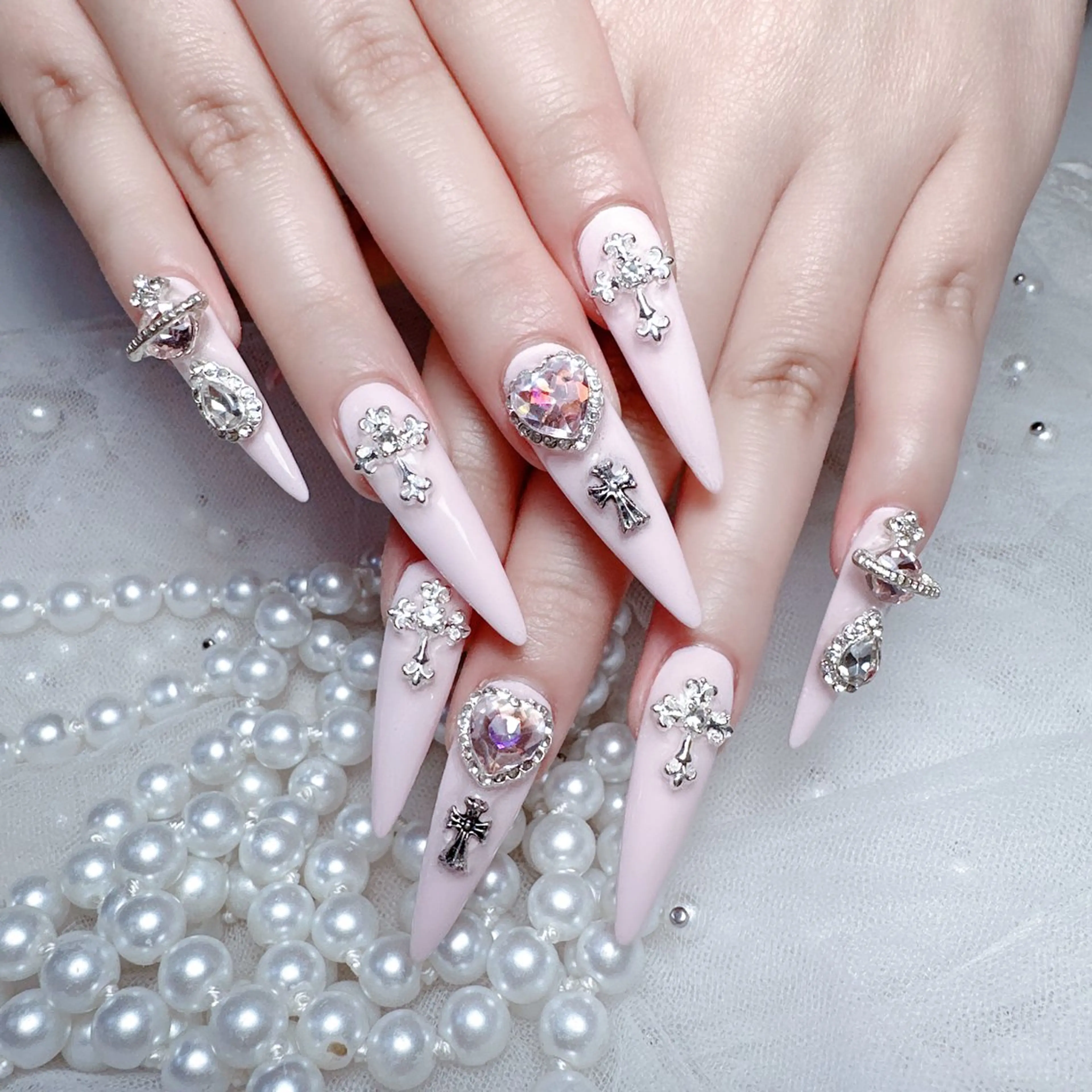 ネイル ハンドネイル M🌷nail 長さだし専門店のネイルデザイン