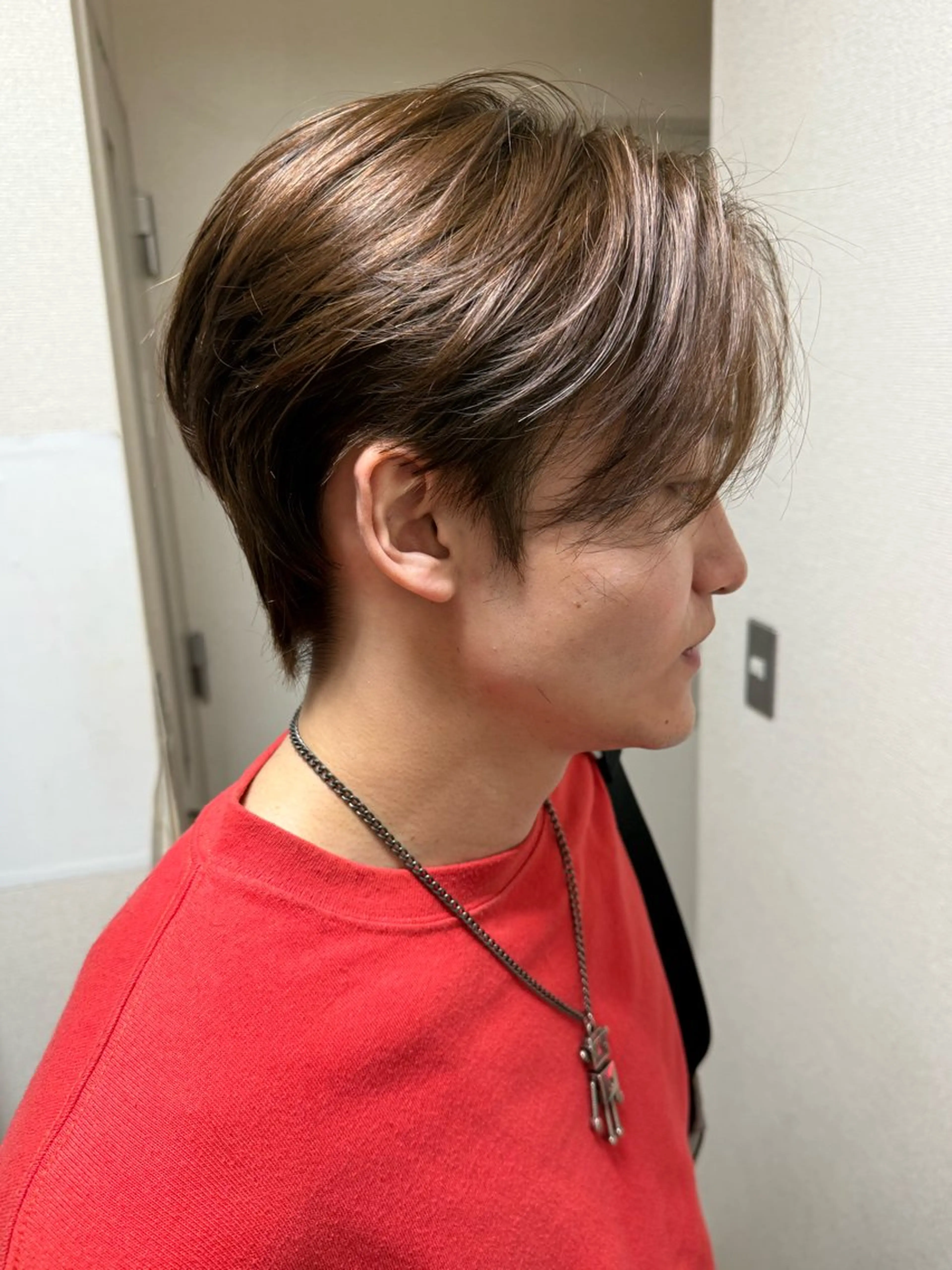 カラー メンズ カット ヘアカラー トリートメント ショートボブ/グラボ ブ松野和志のヘアスタイル