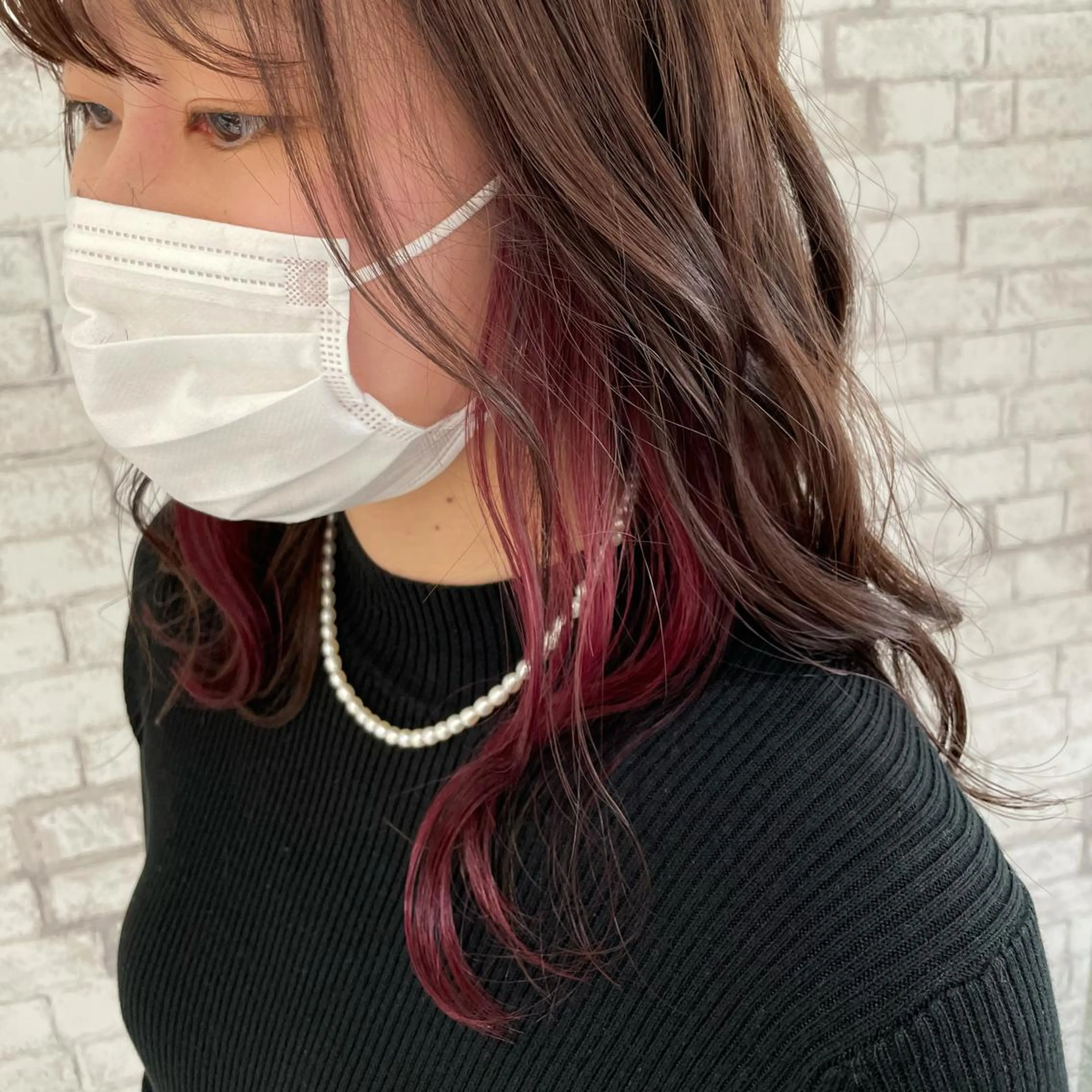 セミロング カラー 低ダメージ特化🌱 佐野優斗のヘアスタイル