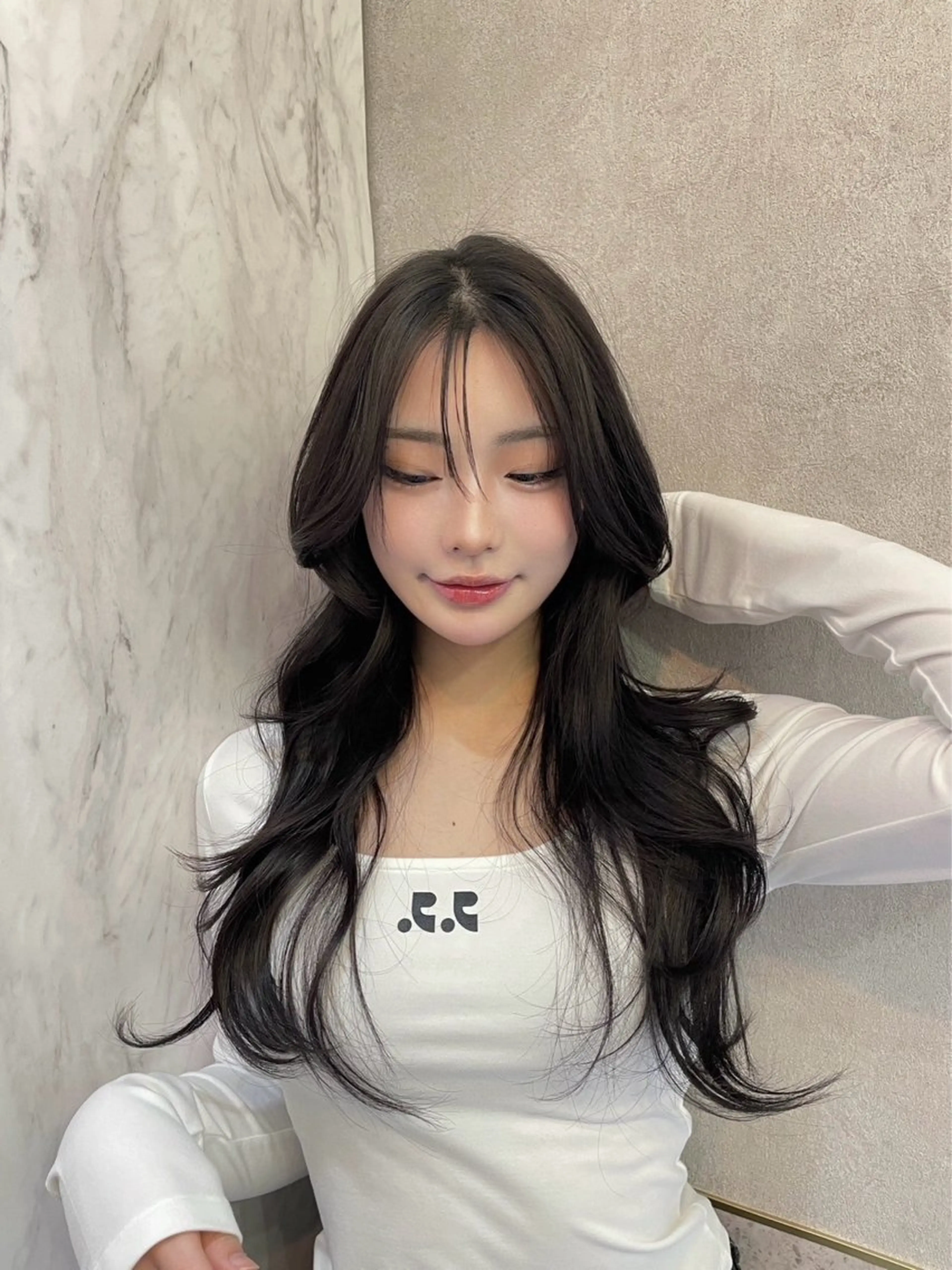 ロング ハイレイヤー レイヤーカット ハッシュカット/ 艶カラー/RIN🩶のヘアスタイル