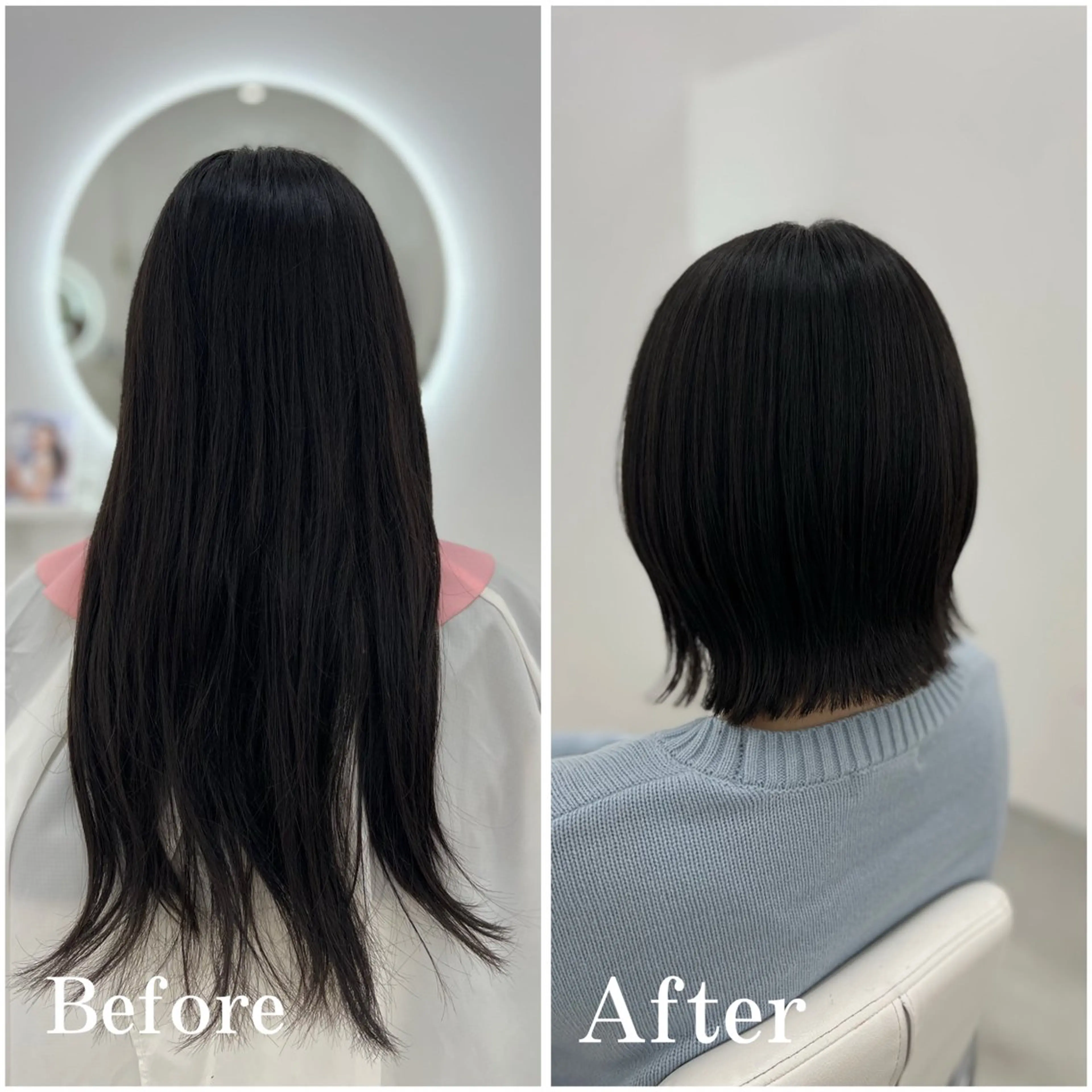 ミディアム カラー カット ヘアカラー トリートメント ✄﻿aini天王寺 ✄﻿ゆ乃のヘアスタイル