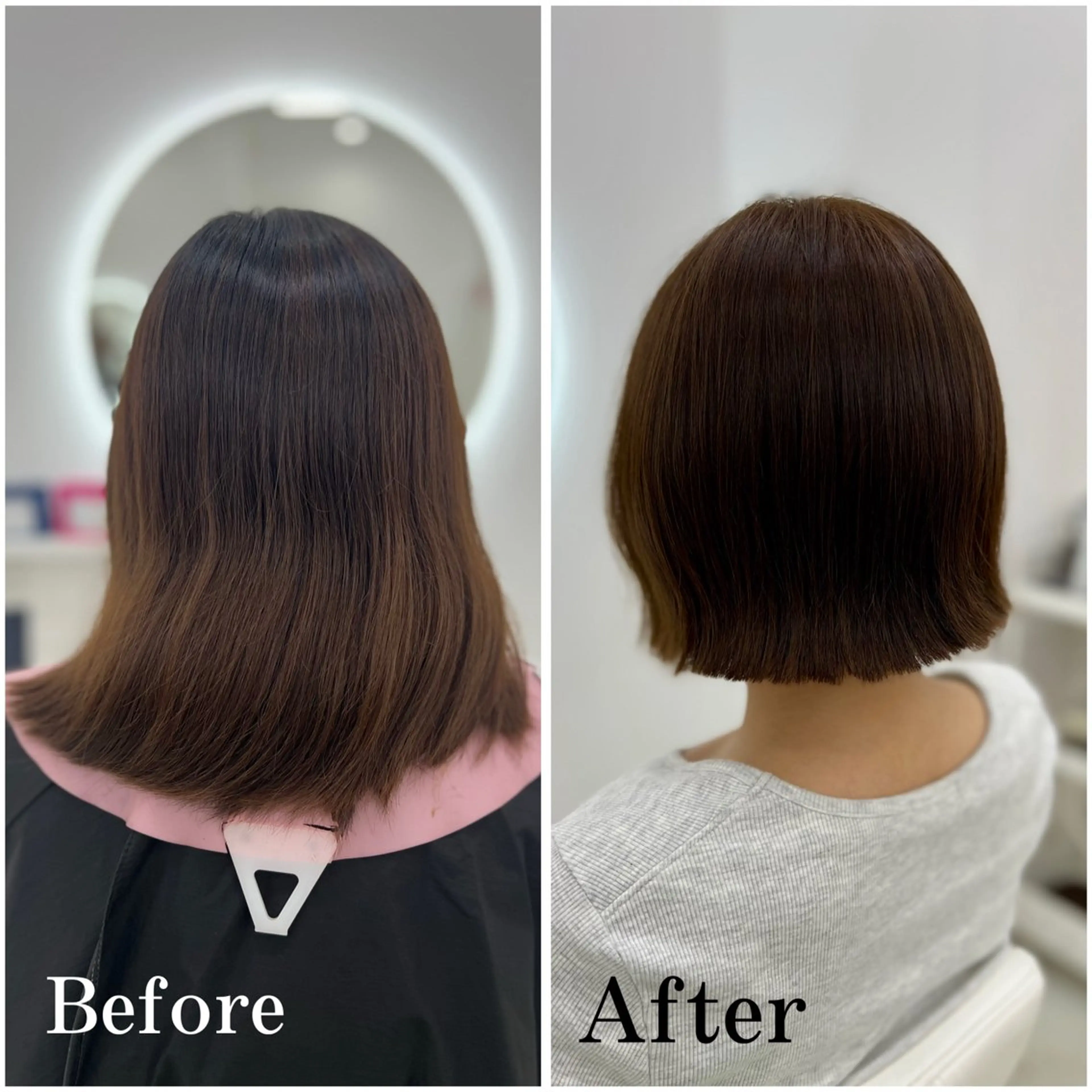 ミディアム カラー カット ヘアカラー トリートメント ✄﻿aini天王寺 ✄﻿ゆ乃のヘアスタイル
