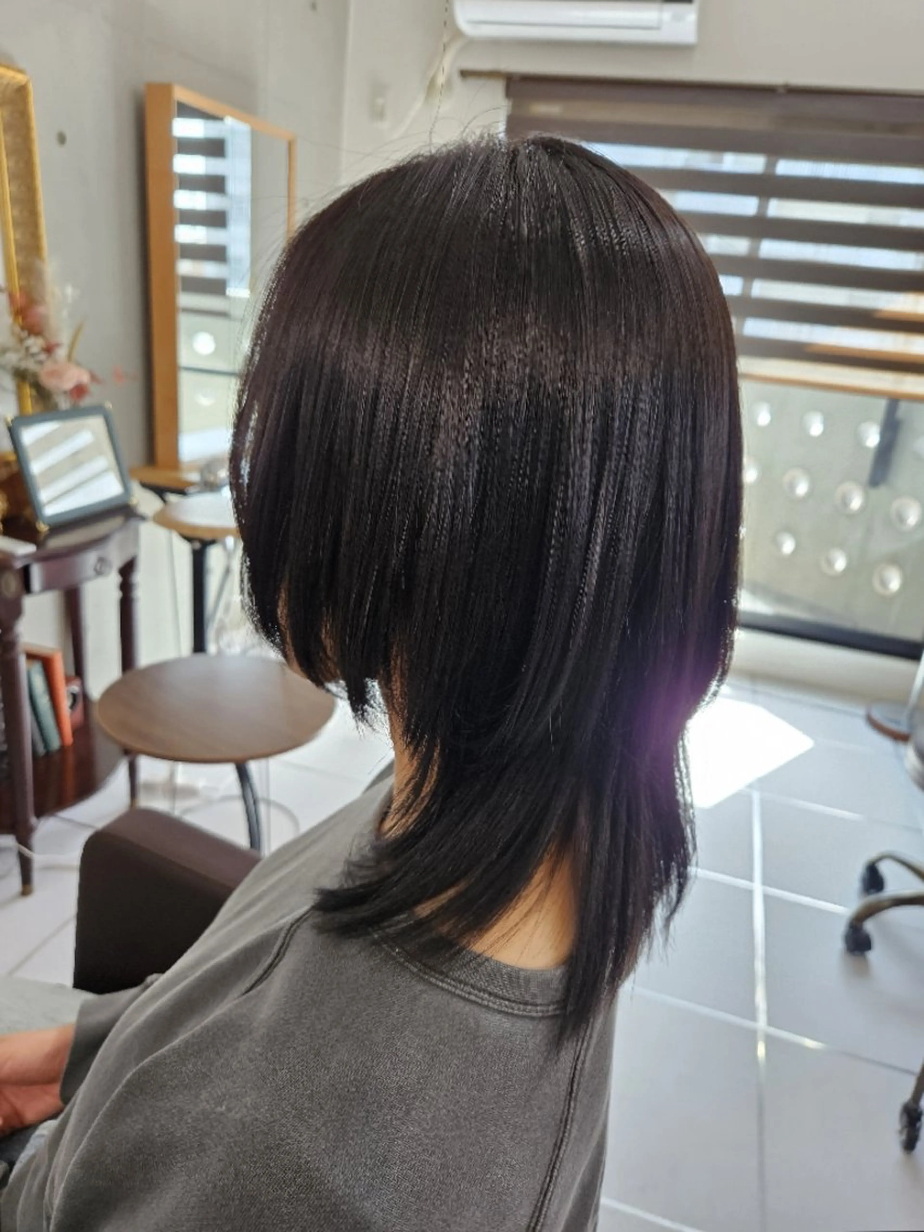 ミディアム 酸性ストレート カット 縮毛矯正 ma cherie 　naoのヘアスタイル