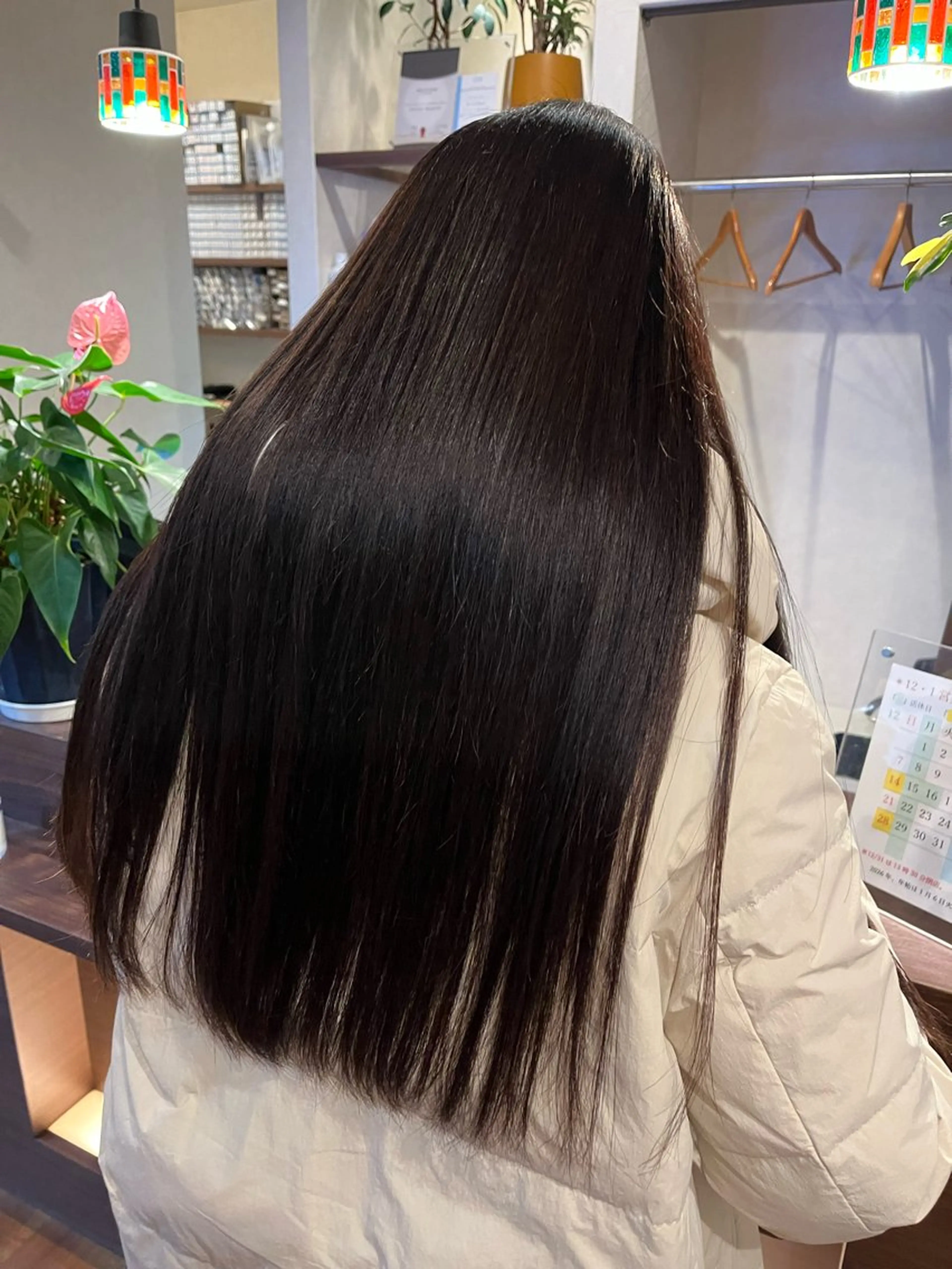 ロング 髪質改善 縮毛矯正 トリートメント 縮毛矯正 タナカ ヒナのヘアスタイル